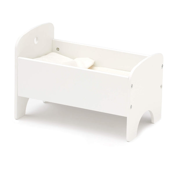 Kids Concept Wooden Dolls Cot in White