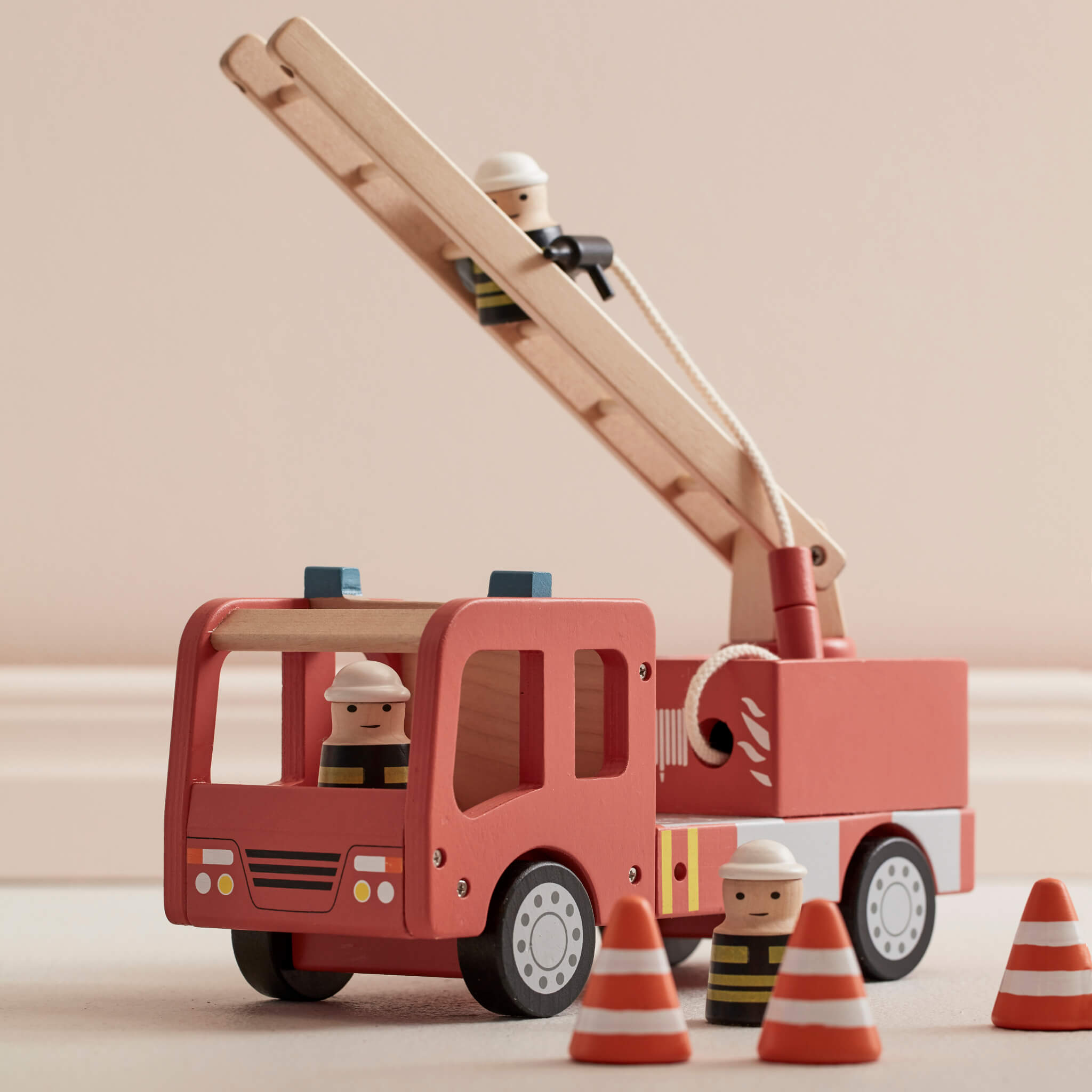 Kids Concept Wooden Fire Truck
