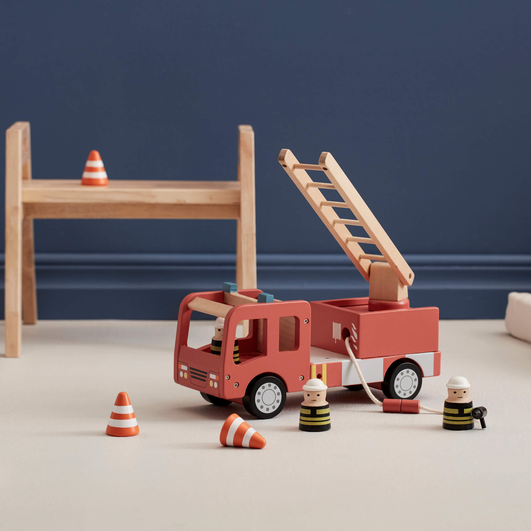 Kids Concept Wooden Fire Truck
