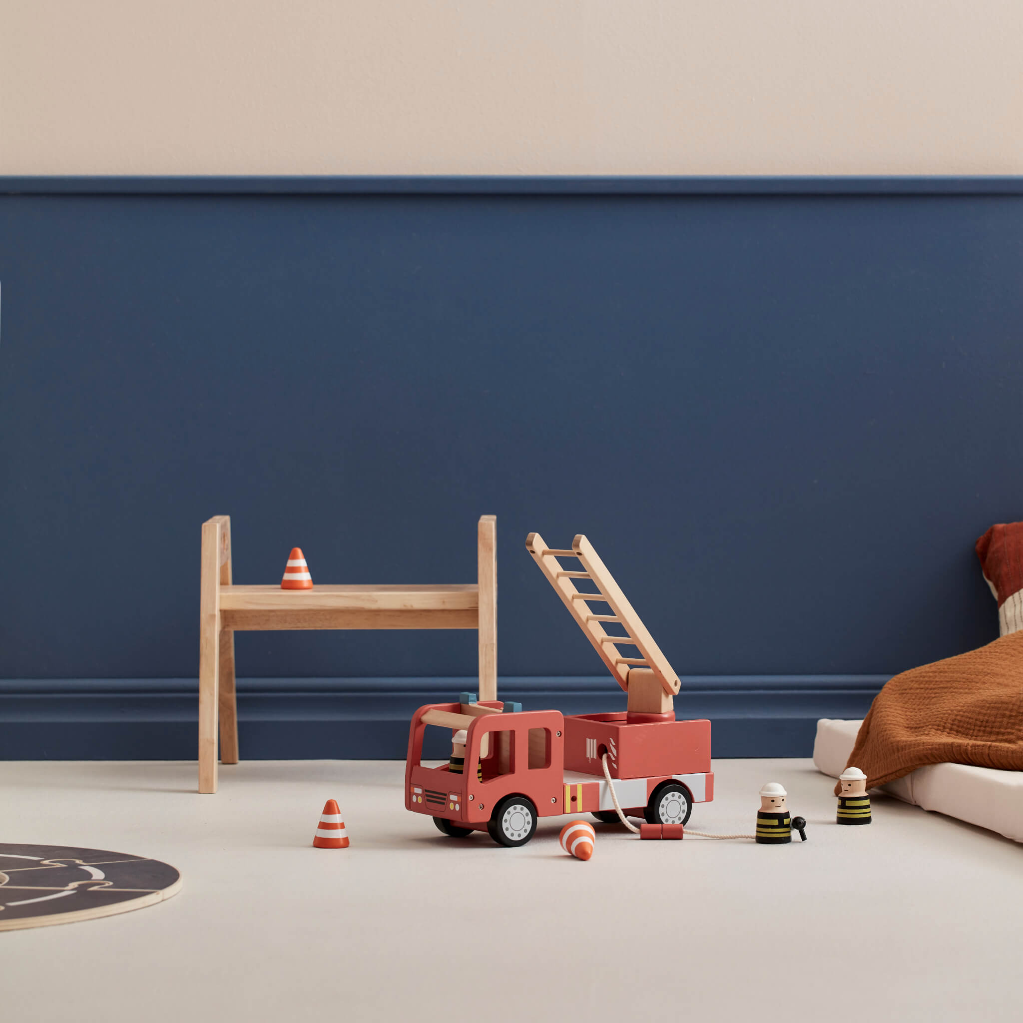 Kids Concept Wooden Fire Truck