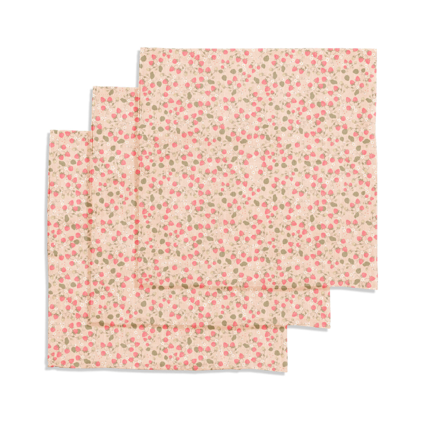 Muslin Cloth - Strawberry Fields (3 Pack)