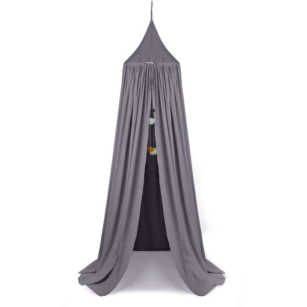 Enzo Bed Canopy Stone Grey