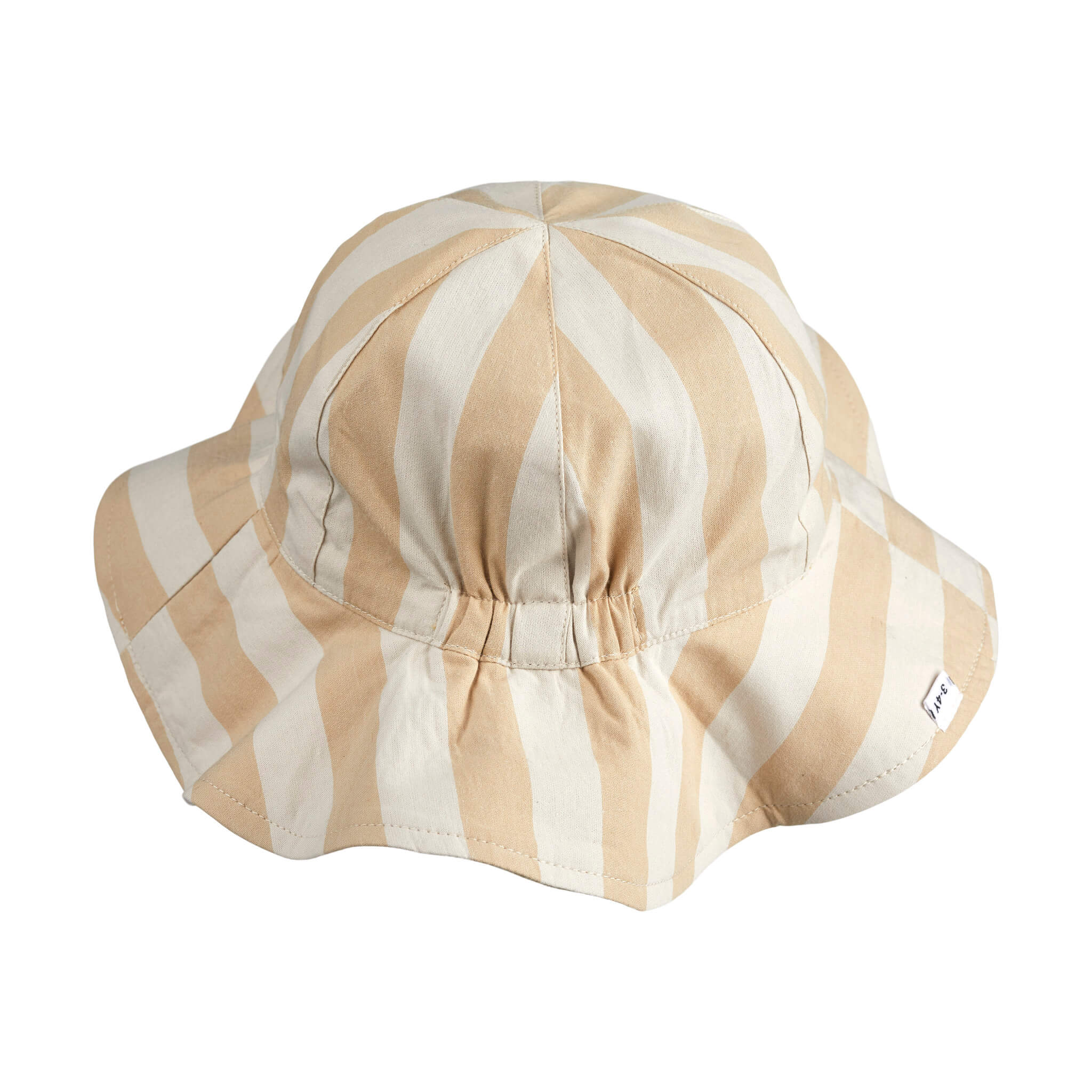 Amelia Reversible Sun Hat - Safari/ Sandy Stripe (Various sizes)