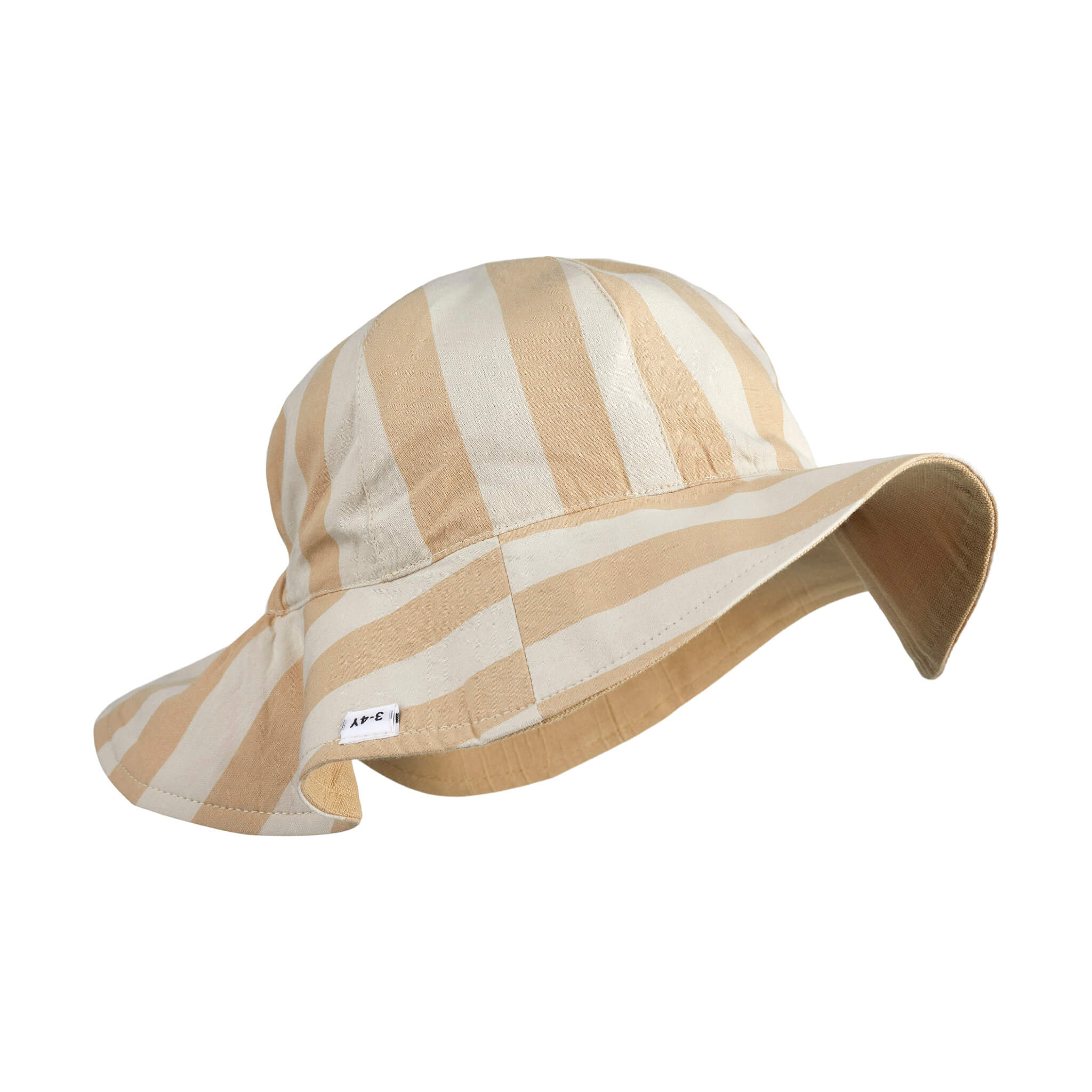 Amelia Reversible Sun Hat - Safari/ Sandy Stripe (Various sizes)