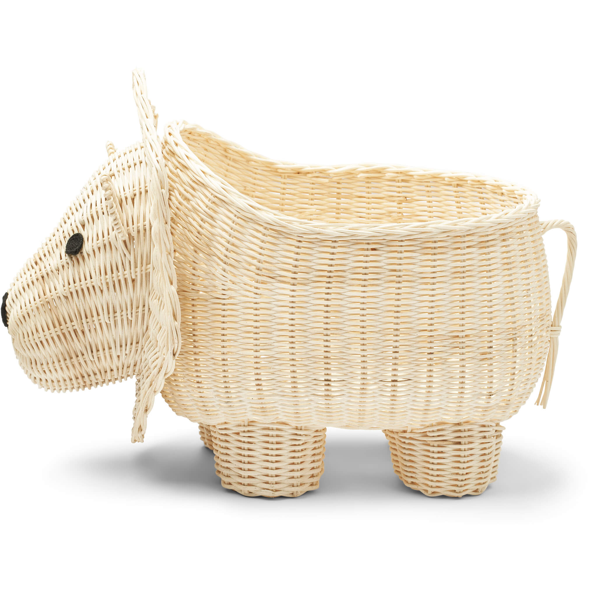 Liewood Anya Rattan Storage Basket, Lion,