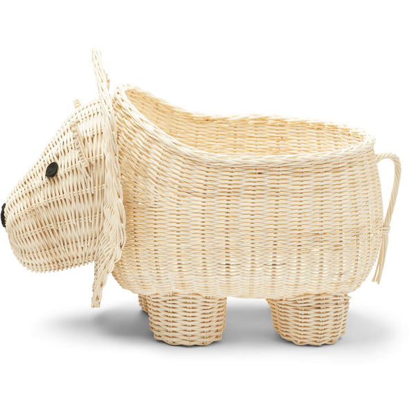 Liewood Anya Rattan Storage Basket, Lion,
