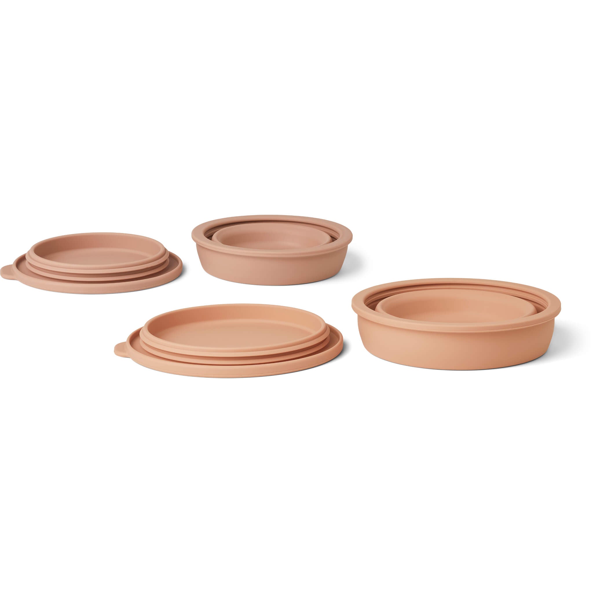 Liewood Dale Foldable Bowl Set in Tuscany Rose Folded