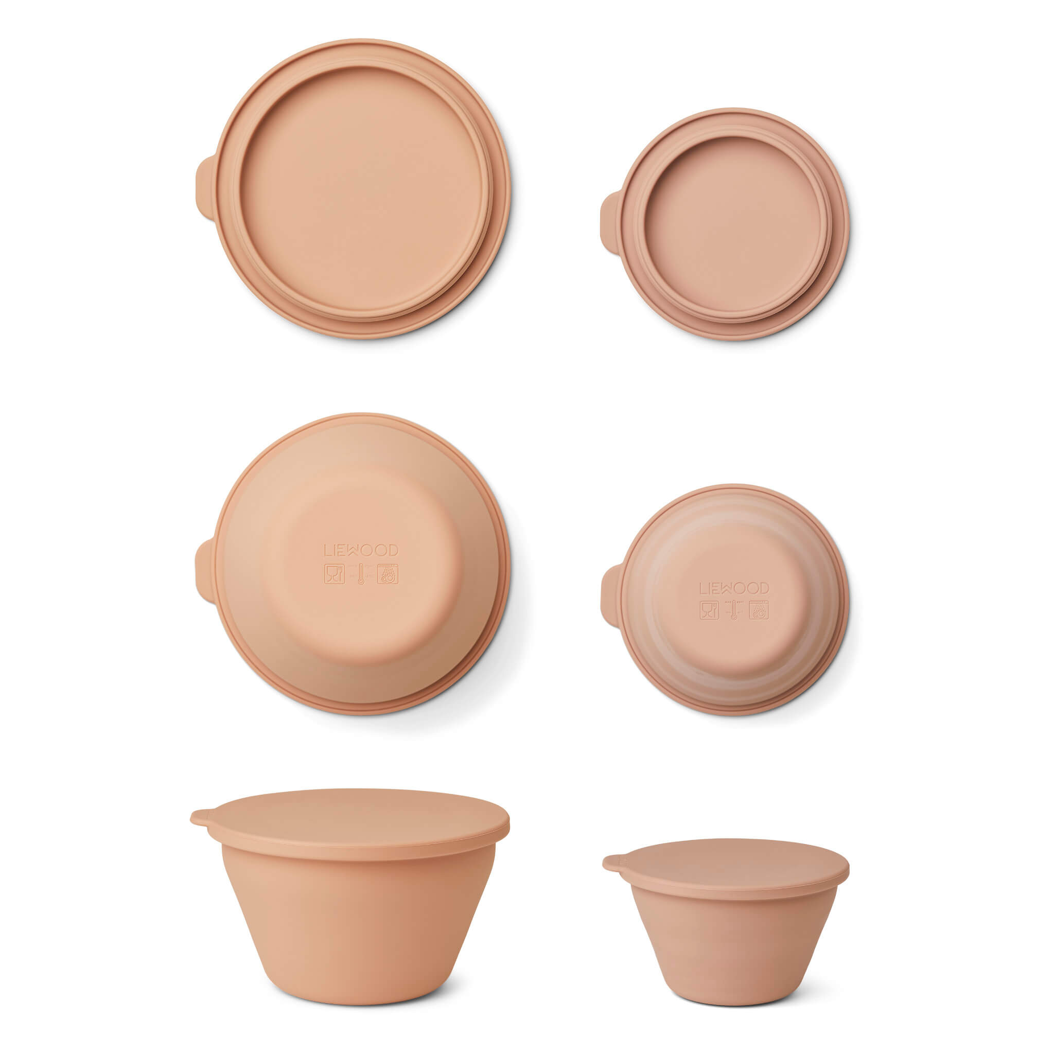 Liewood Dale Foldable Bowl Set in Tuscany Rose