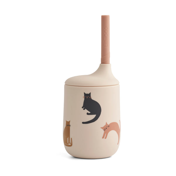 Liewood Ellis Sippy Cup in Miauw / Apple Blossom