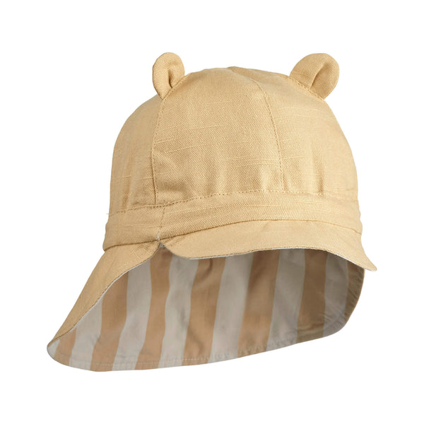 Gorm Reversible Sun Hat - Safari/ Sandy Stripe (Various sizes)