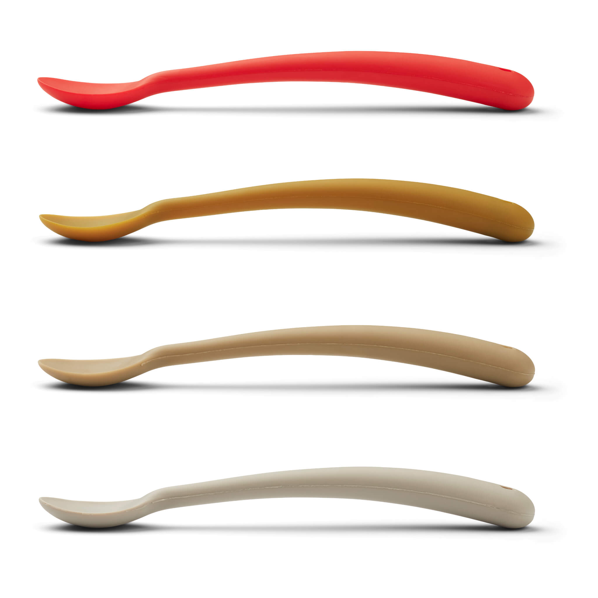 Liewood Apple Red Sivi Feeding Spoons (4 pack)