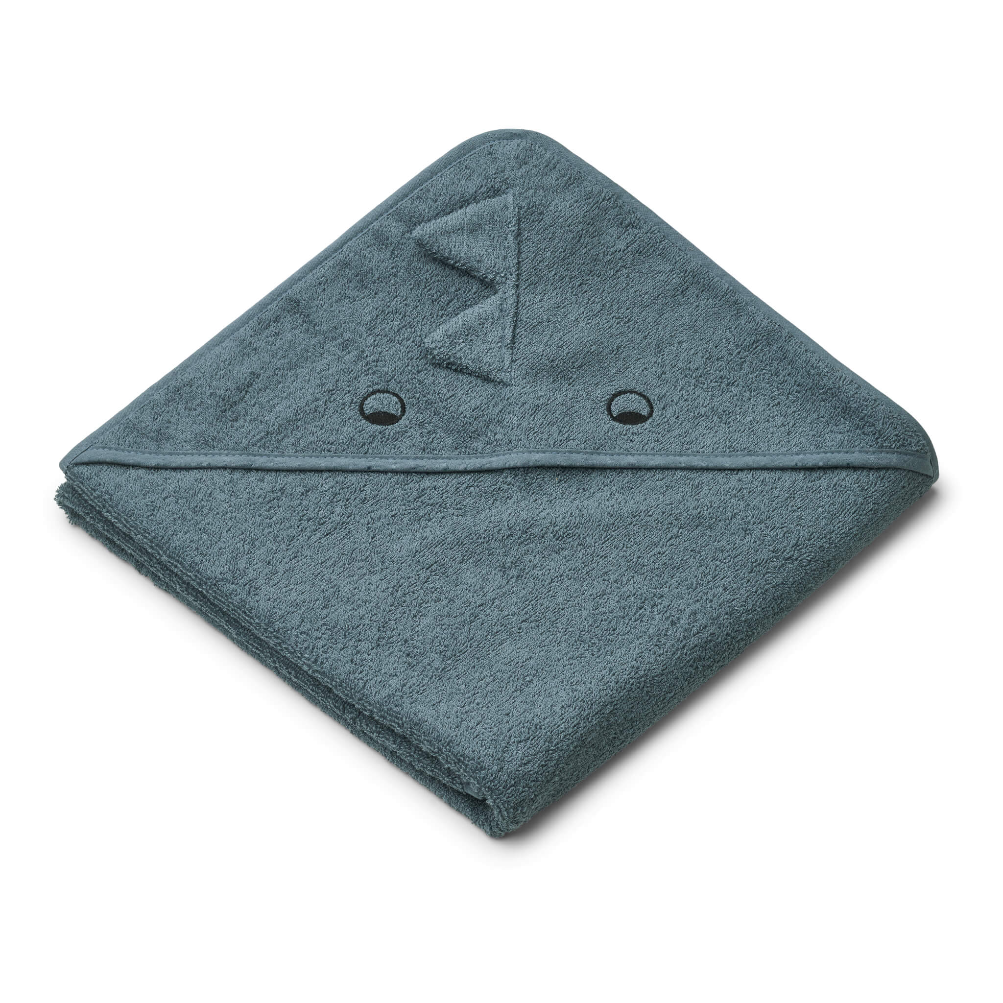 Hooded Towel - Dino Blue Whale