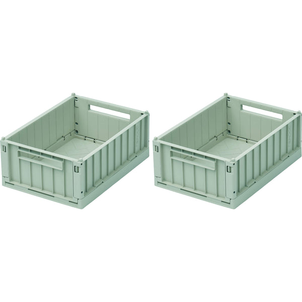 Weston Storage Folding Box - Peppermint - Small (2 pack)