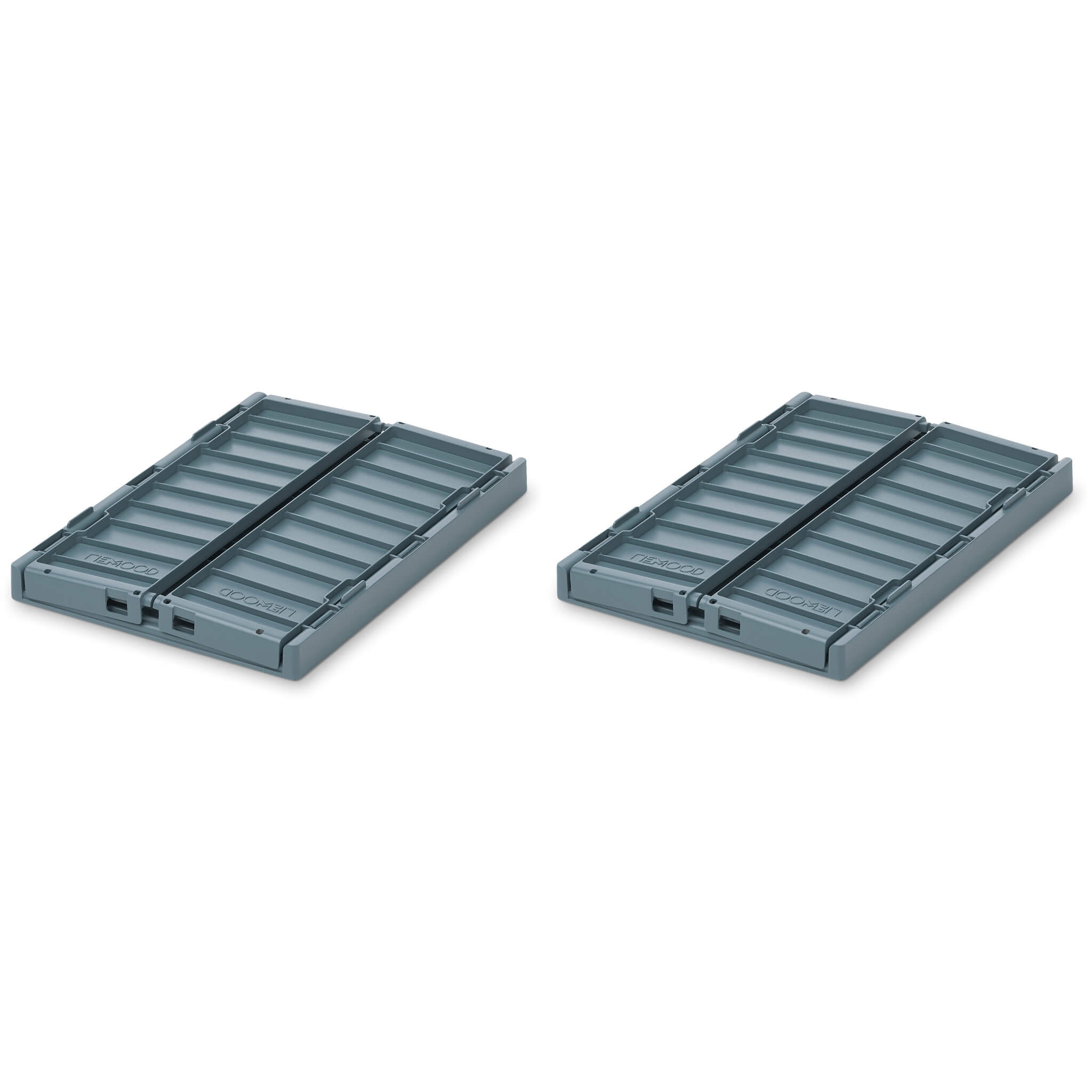 Weston Storage Folding Box - Whale Blue - Small (2 pack)