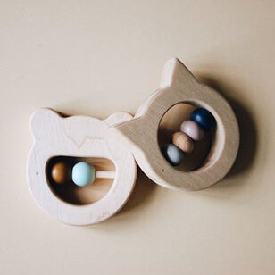 Wood Teether - Cat