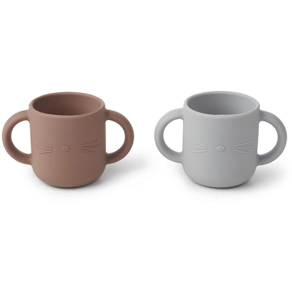 Silicone Cups - Cat Grey (Pack of 2)