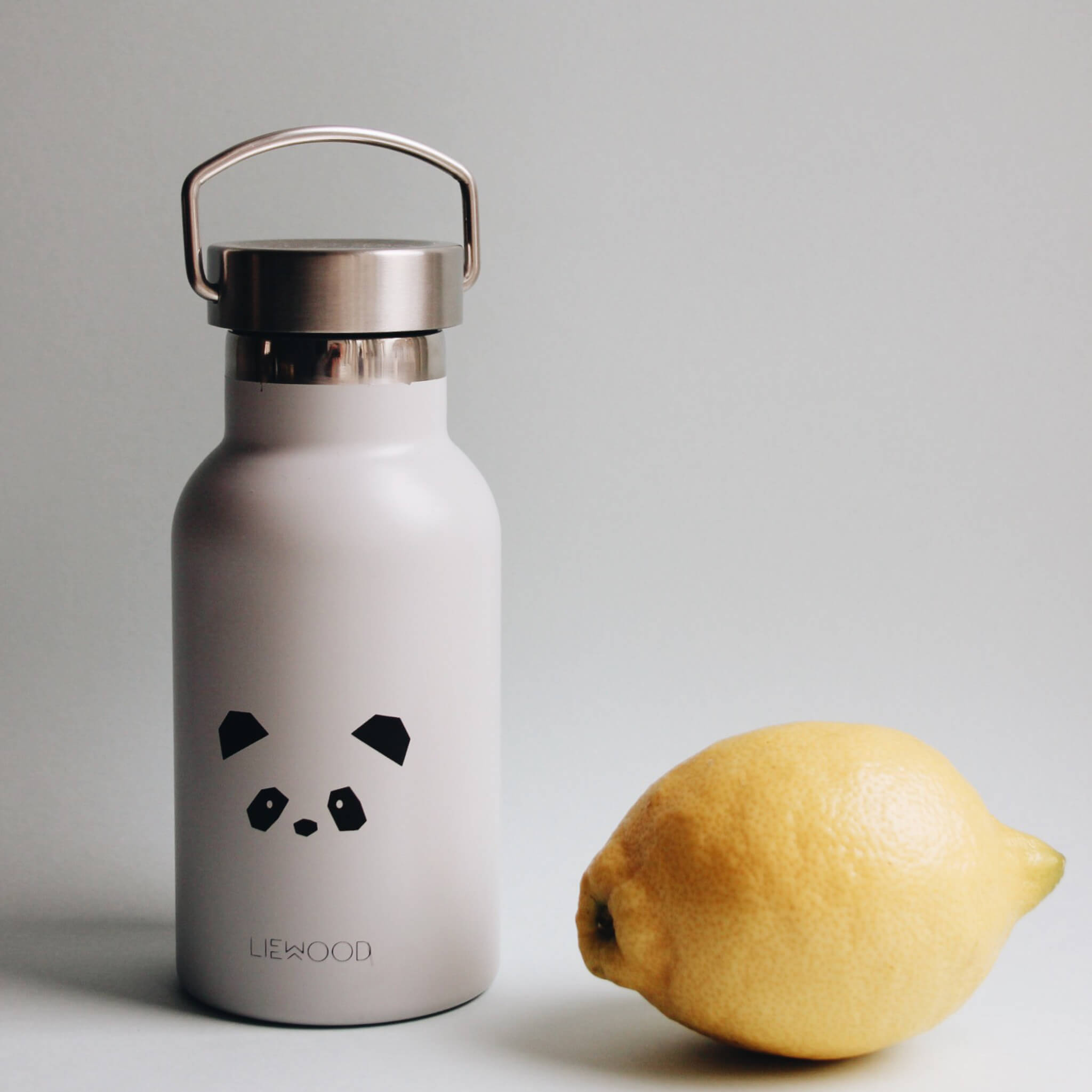 Water Bottle - Panda (Light Grey) - 350ml