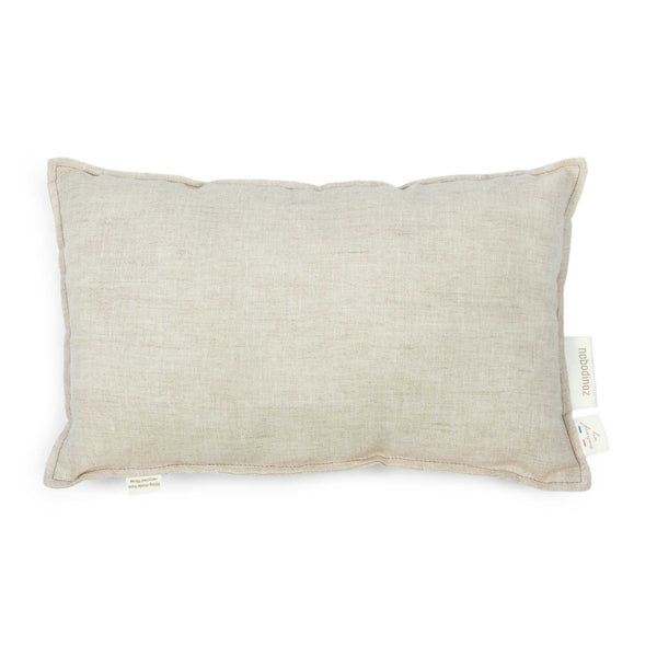 Nobodinoz Lin Francais Rectangular Cushion in Greige