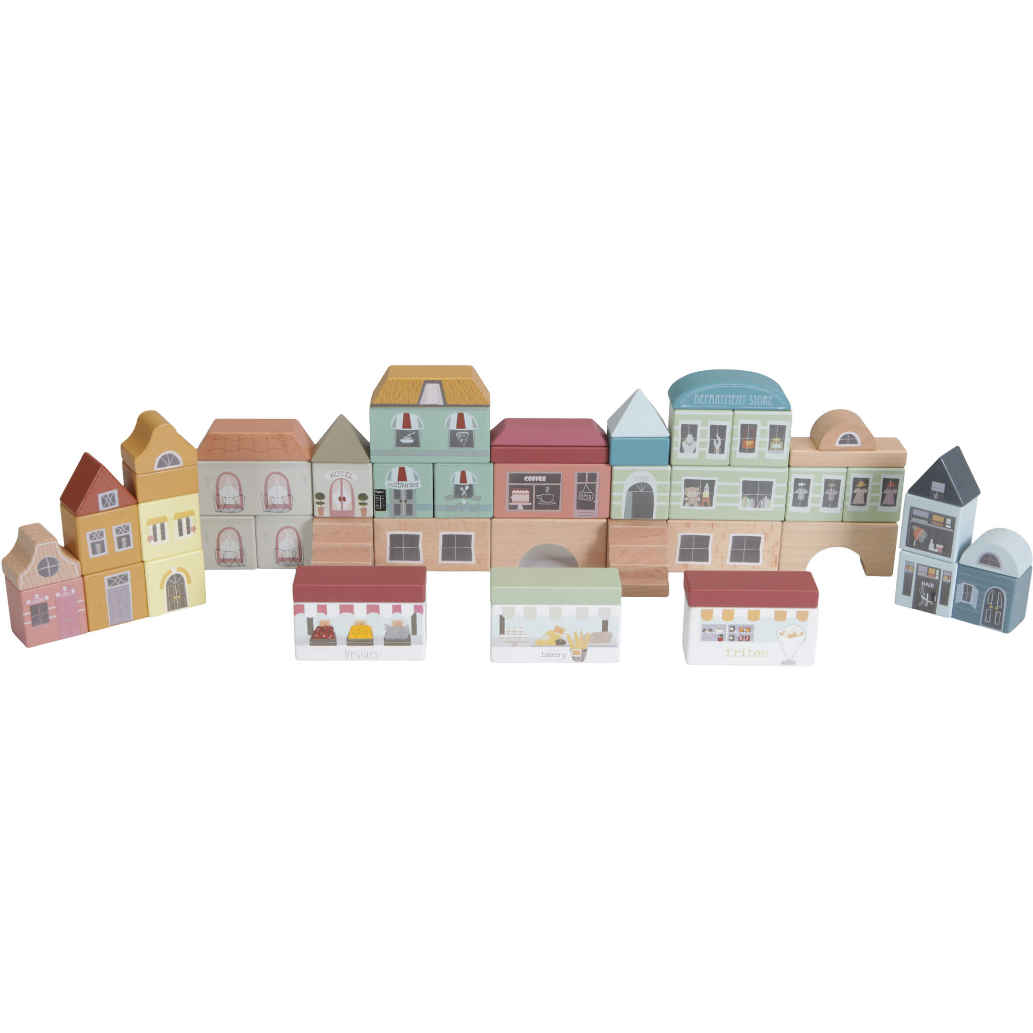 Little Dutch City Building Blocks Pack of 50 