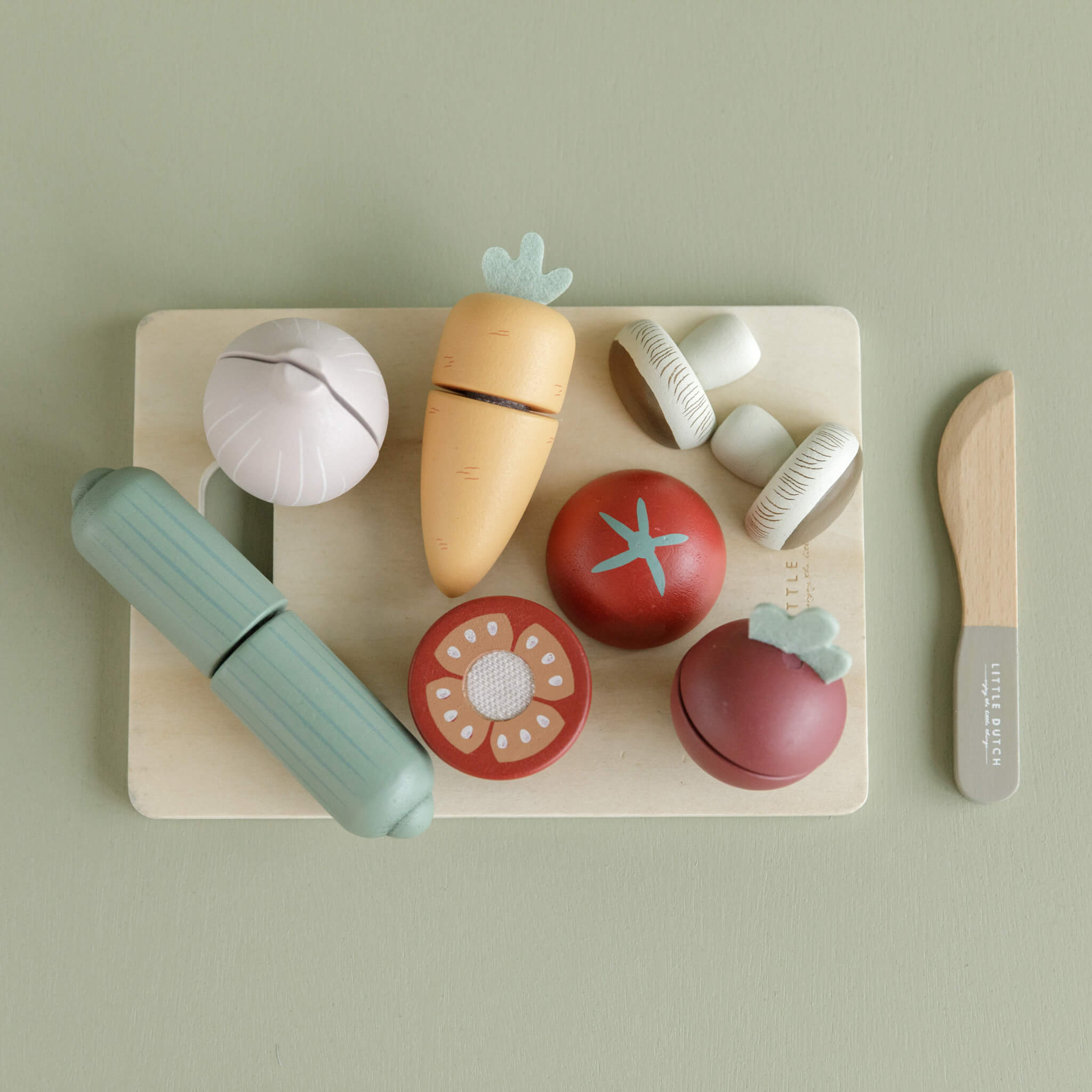 Little Dutch Wooden Cutting Veg Set