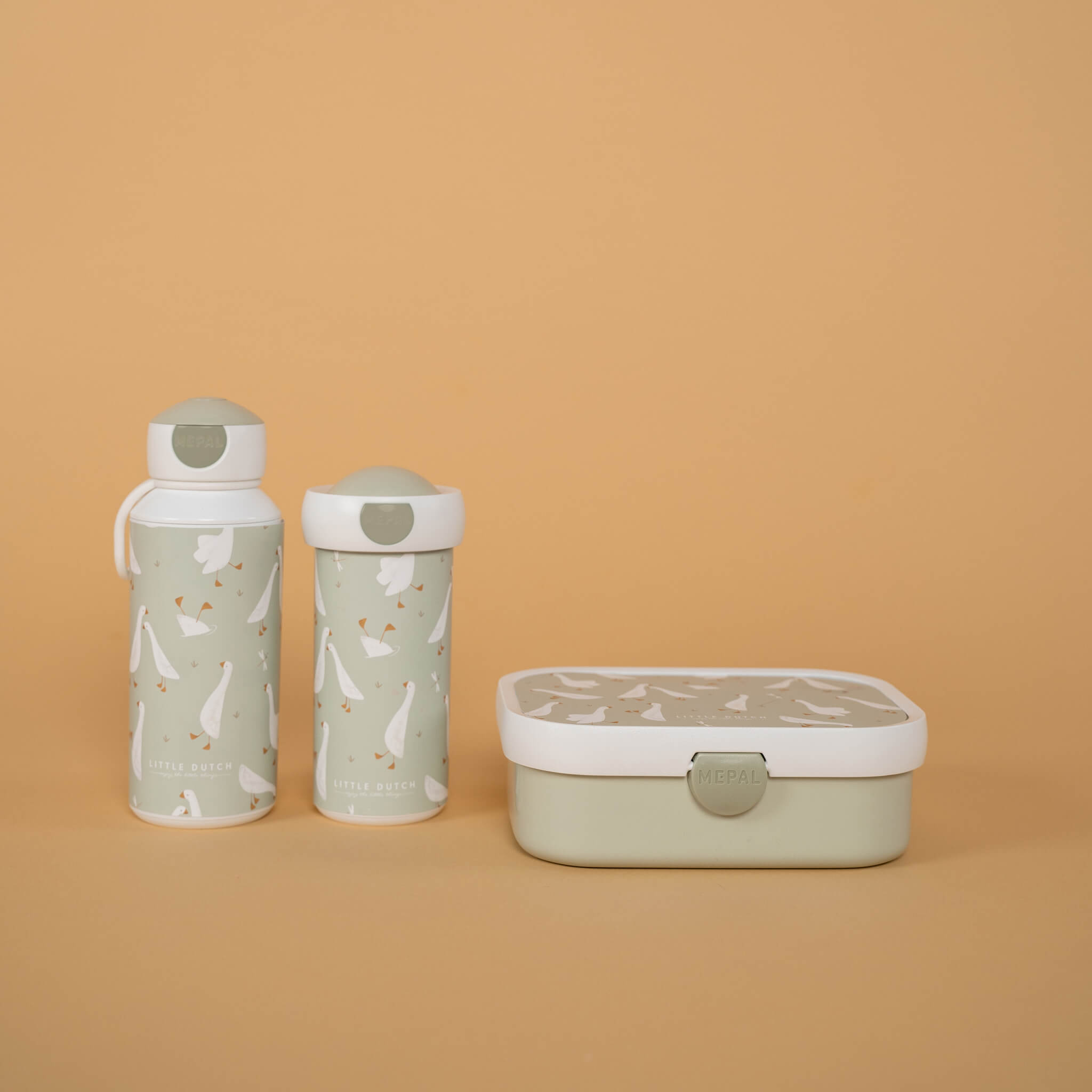 Little Dutch Lunchbox in Little Goose Design with Water Bottle