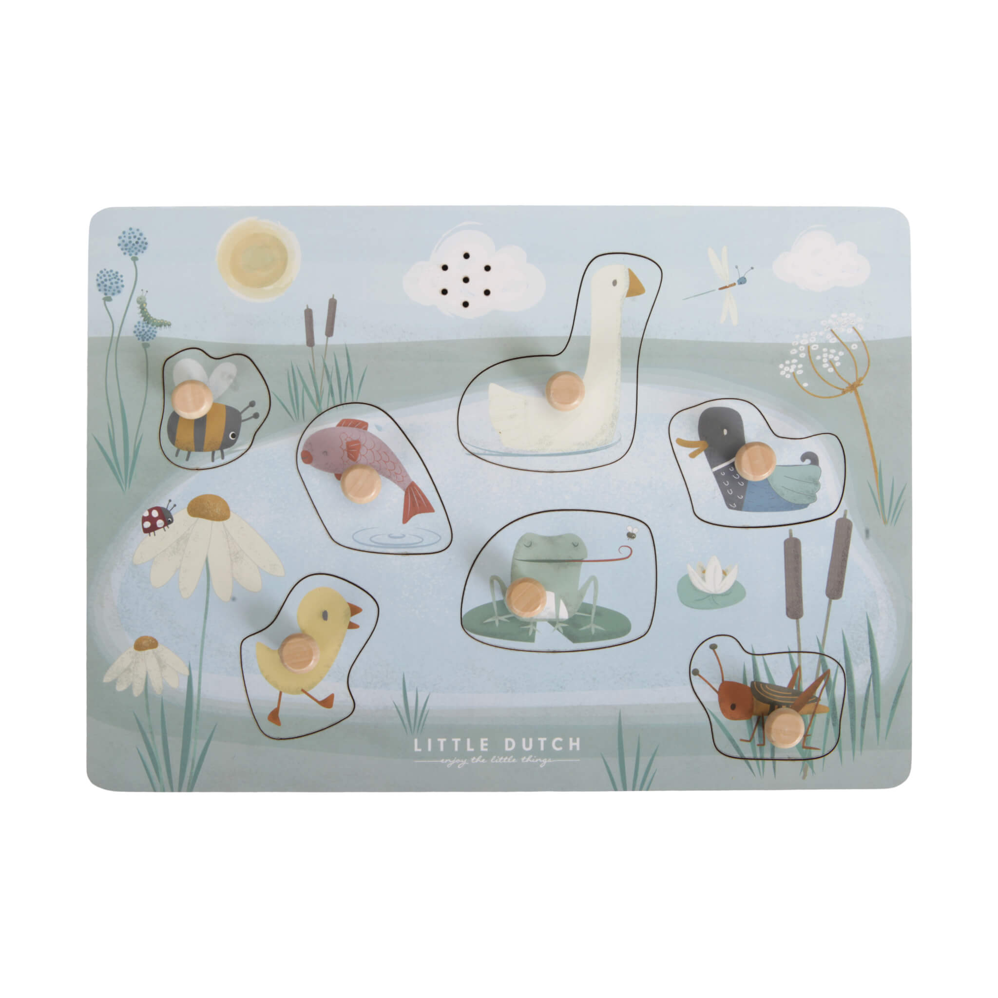 Little Dutch Wooden Sound Puzzle Little Goose,