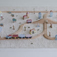 Wooden Railway Train Set Toy- XXL