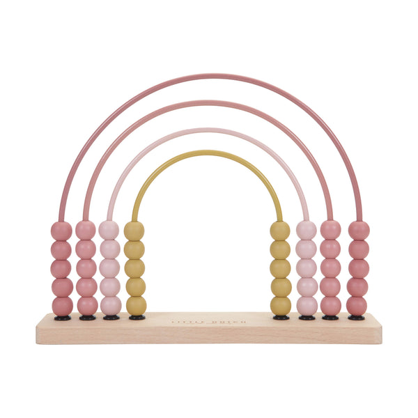 Little Dutch Rainbow Abacus Toy in Pink 