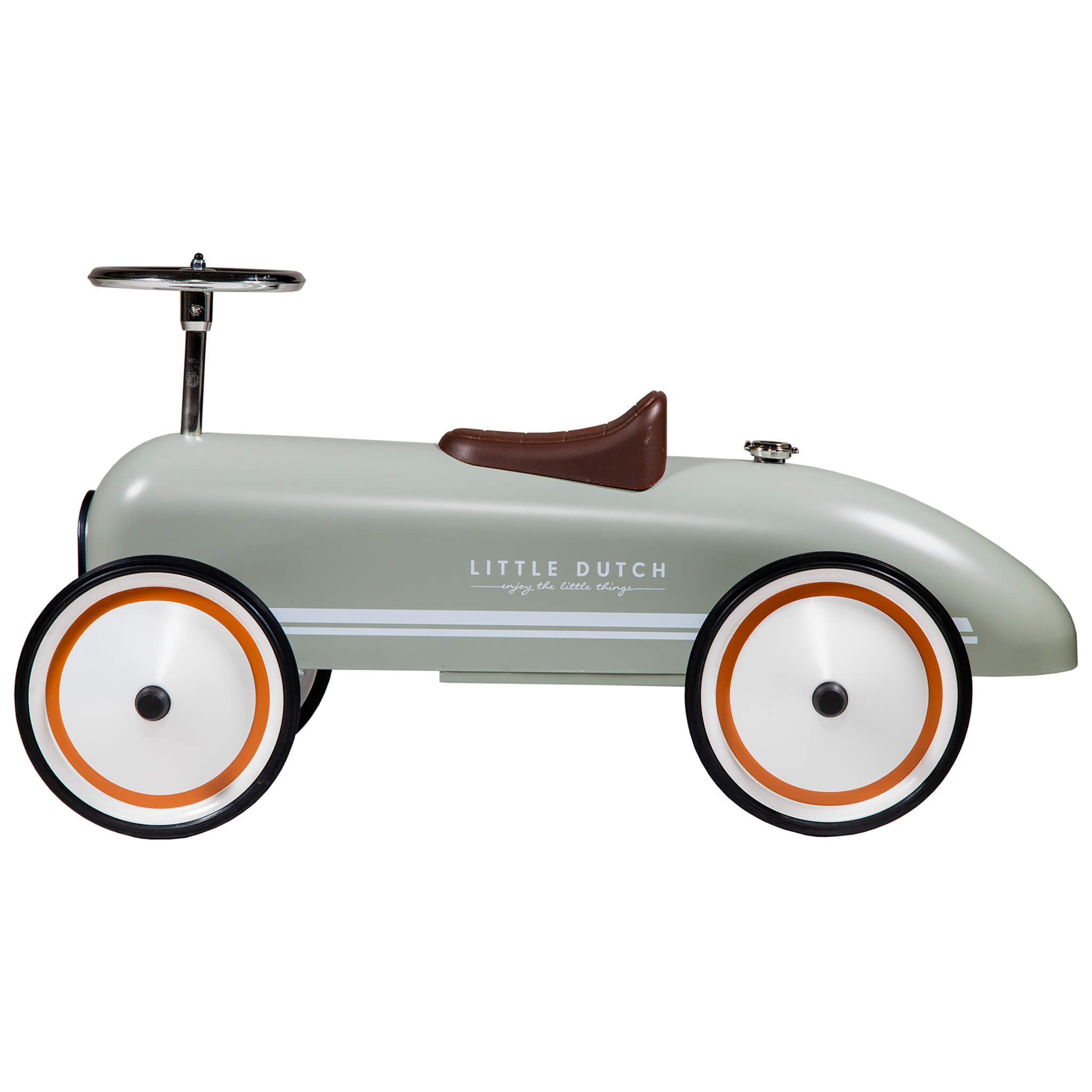 Little Dutch Retro Roller Ride On Car in Olive