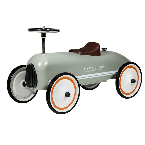 Little Dutch Retro Roller Ride On Car in Olive