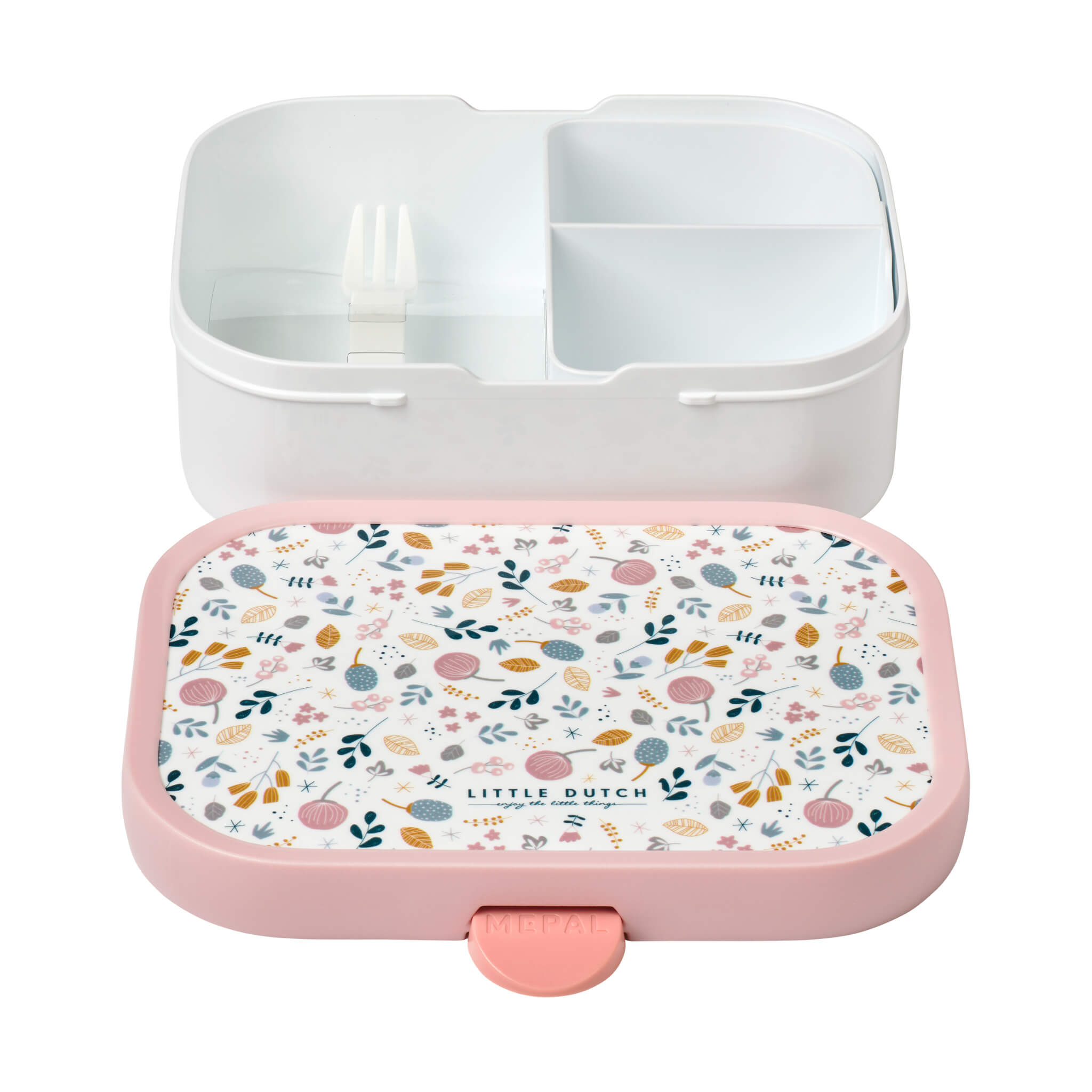 Little Dutch Lunchbox with Fork in Spring Flowers Design 