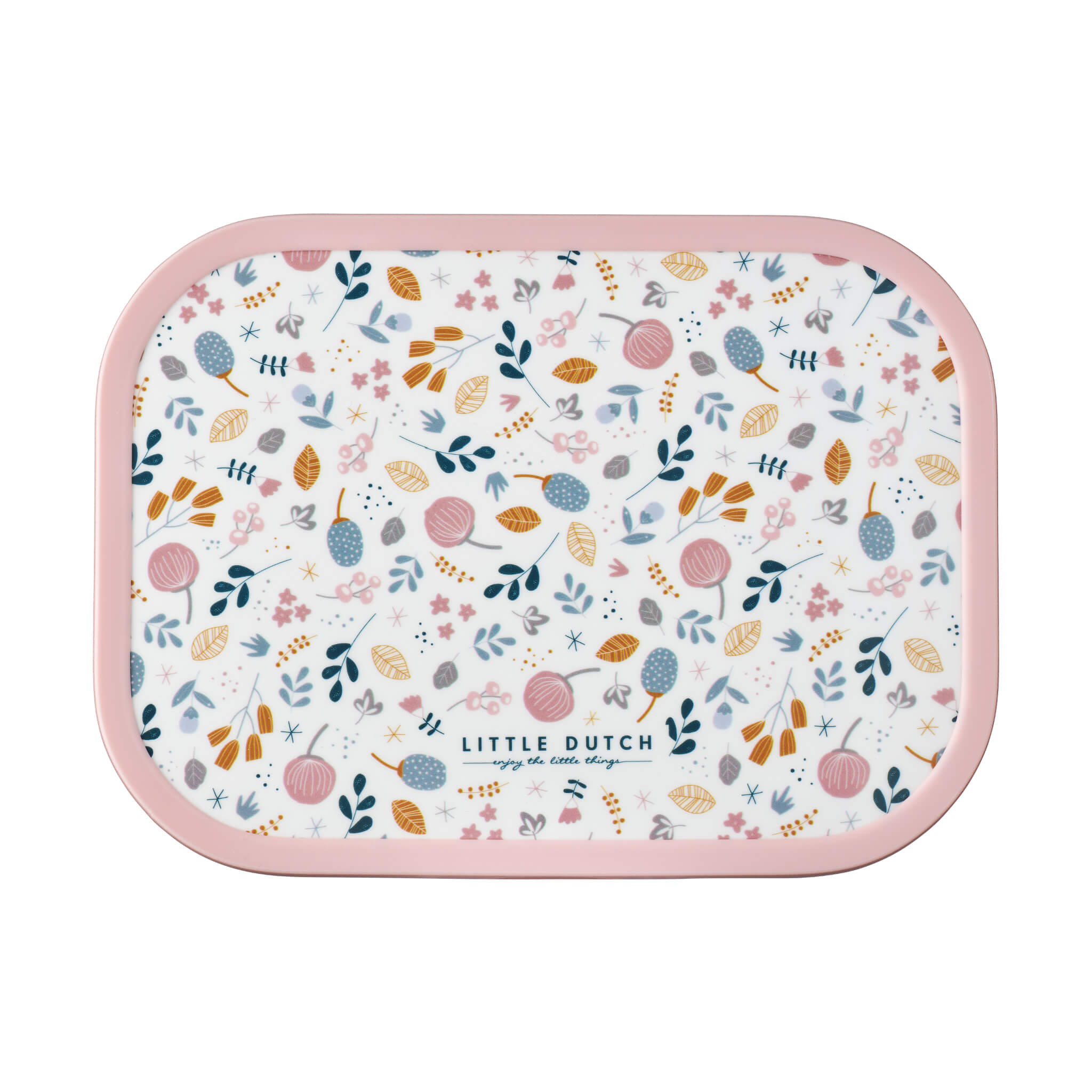 Little Dutch Lunchbox with Fork in Spring Flowers Design 