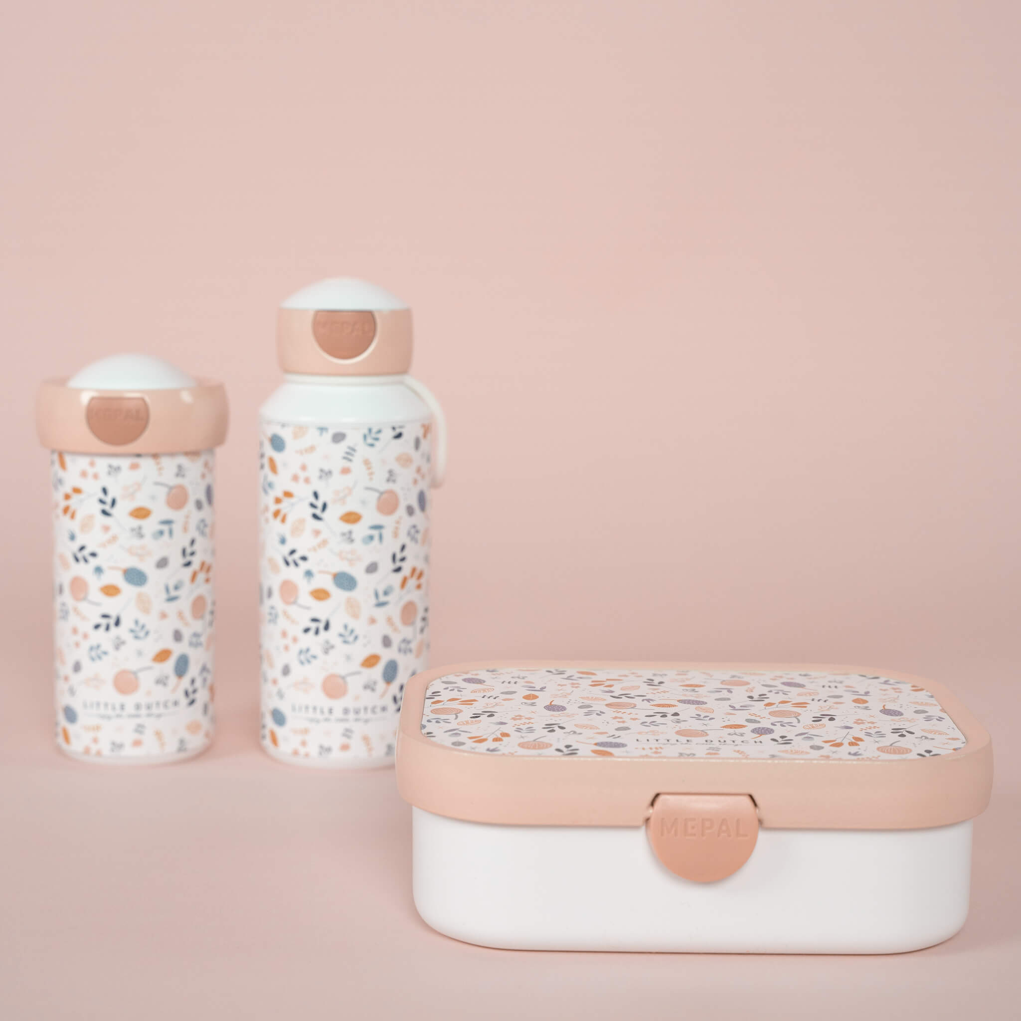 Little Dutch Lunchbox with Fork in Spring Flowers Design 
