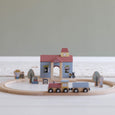 Little Dutch Wooden Railway Train Station Set