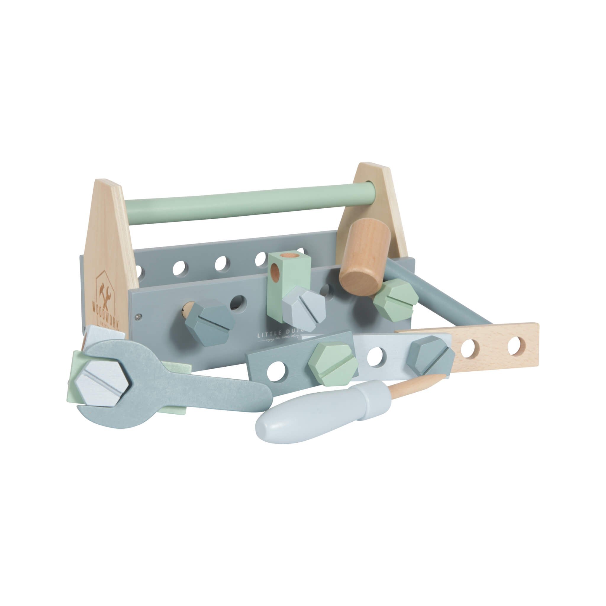 Childrens Wooden Toolbox Toy