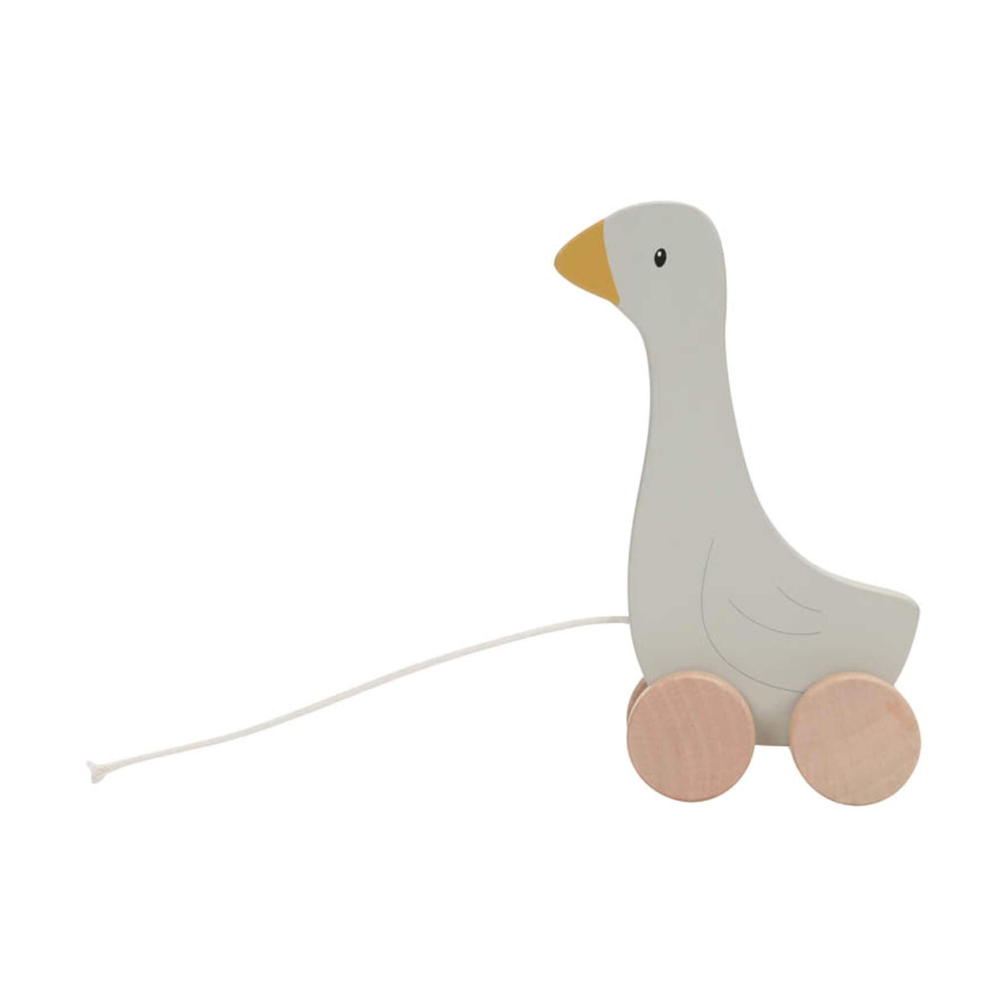 Wooden Pull Along Little Goose Toy