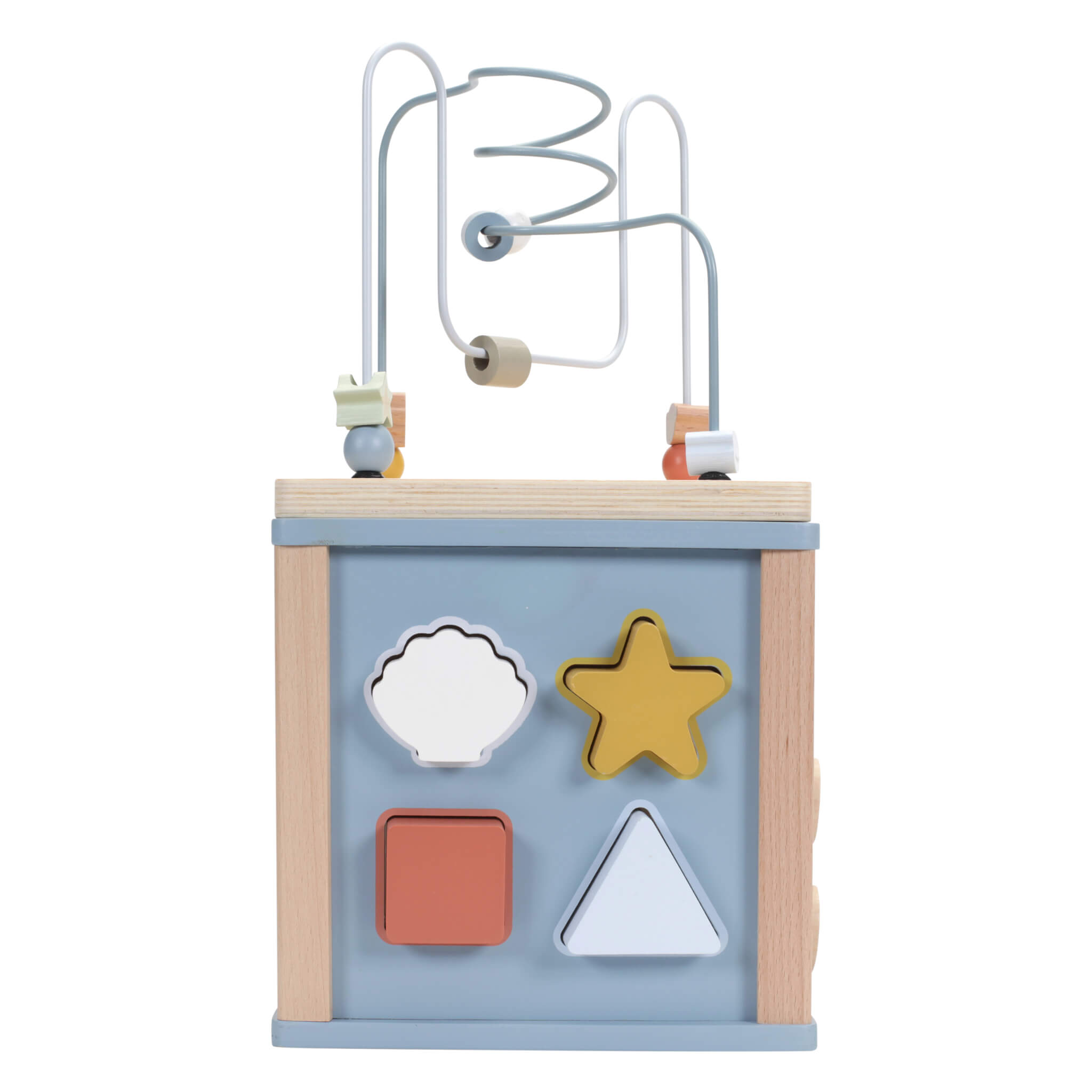 Little Dutch Wooden Activity Cube Toy in Ocean Design