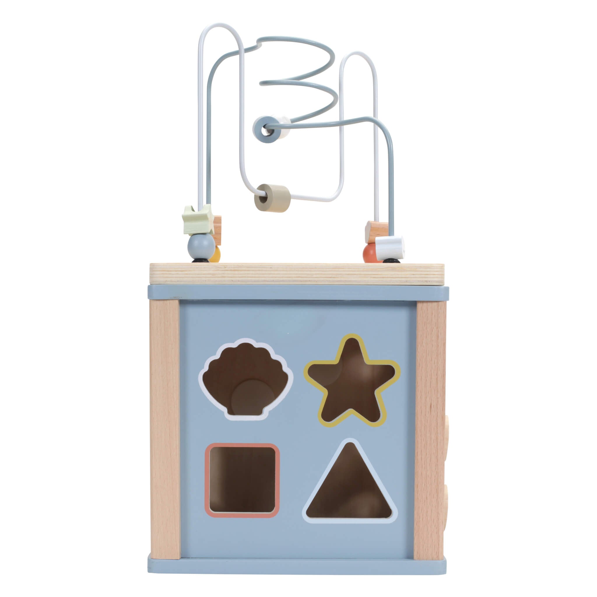Little Dutch Wooden Activity Cube Toy in Ocean Design