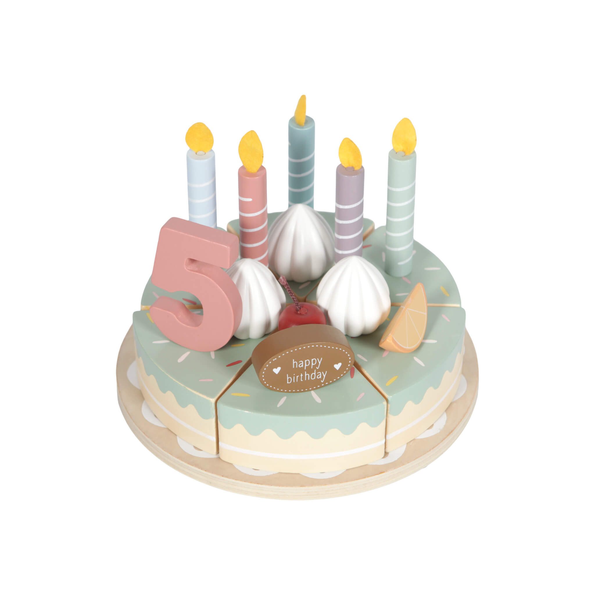 Little Dutch Wooden Birthday Cake Role Play Toy