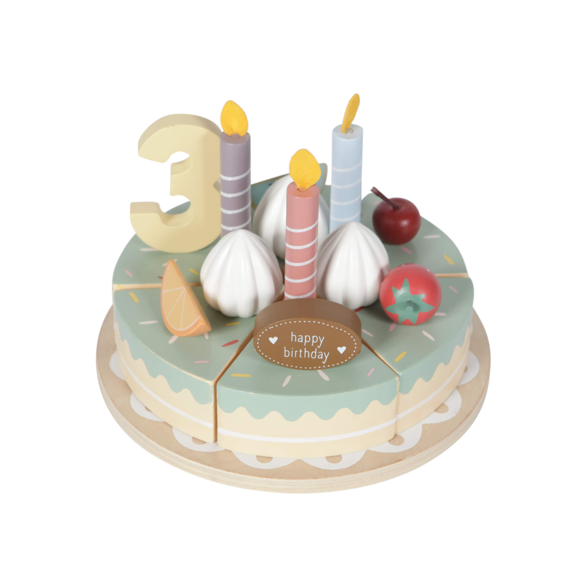 Little Dutch Wooden Birthday Cake Role Play Toy