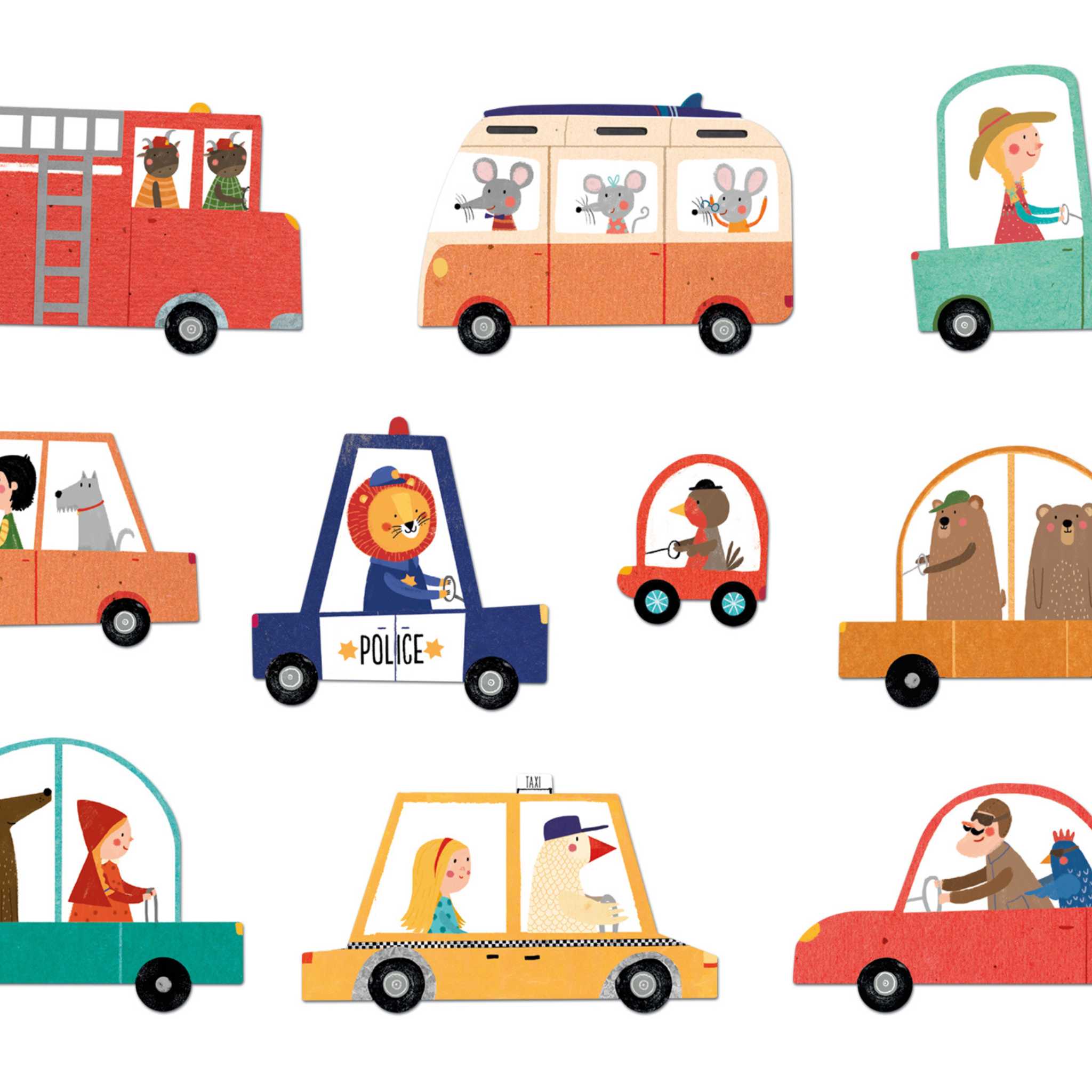 Londji Beep Beep Jigsaw Puzzle (Age 3+)