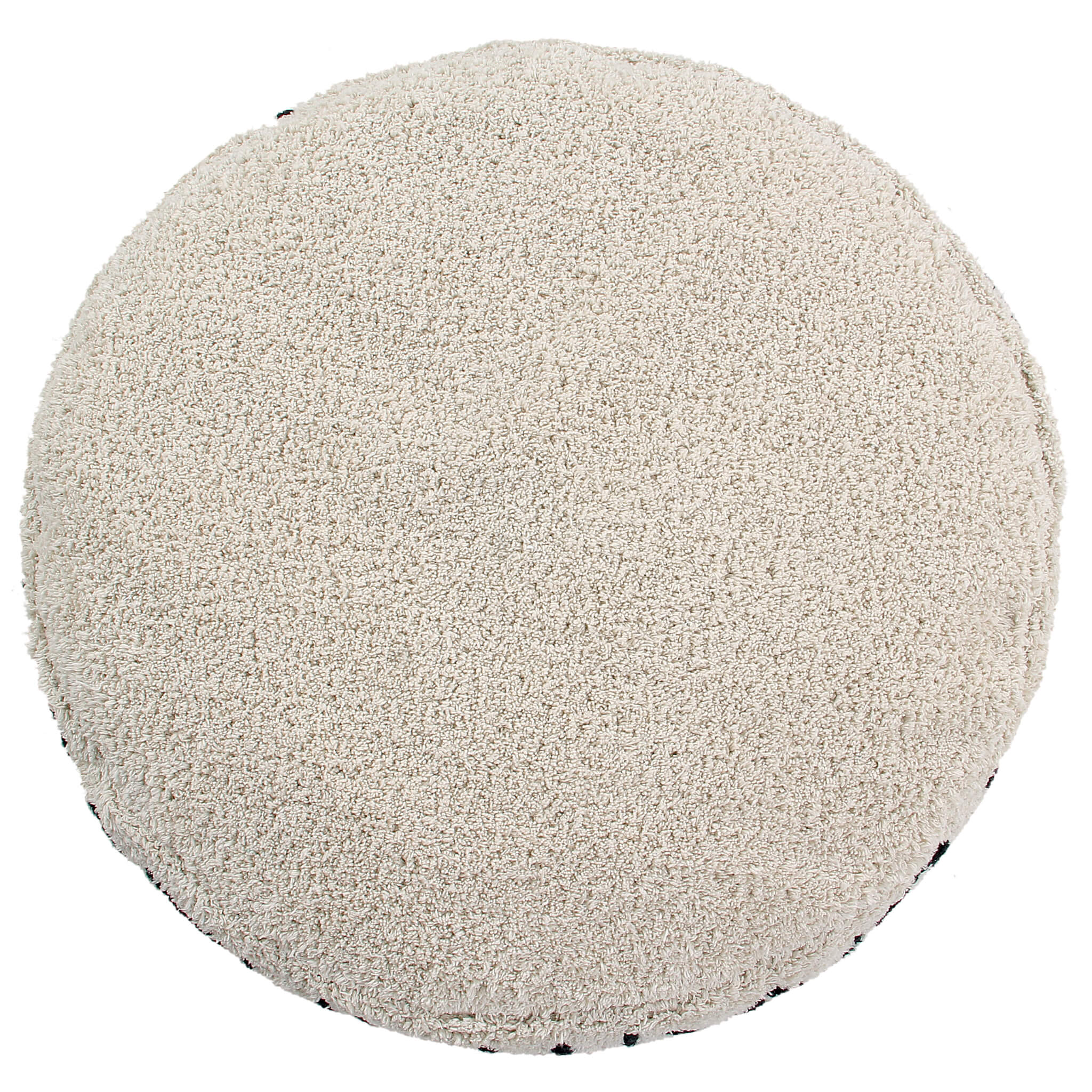 ABC Pouffe - Natural & Black