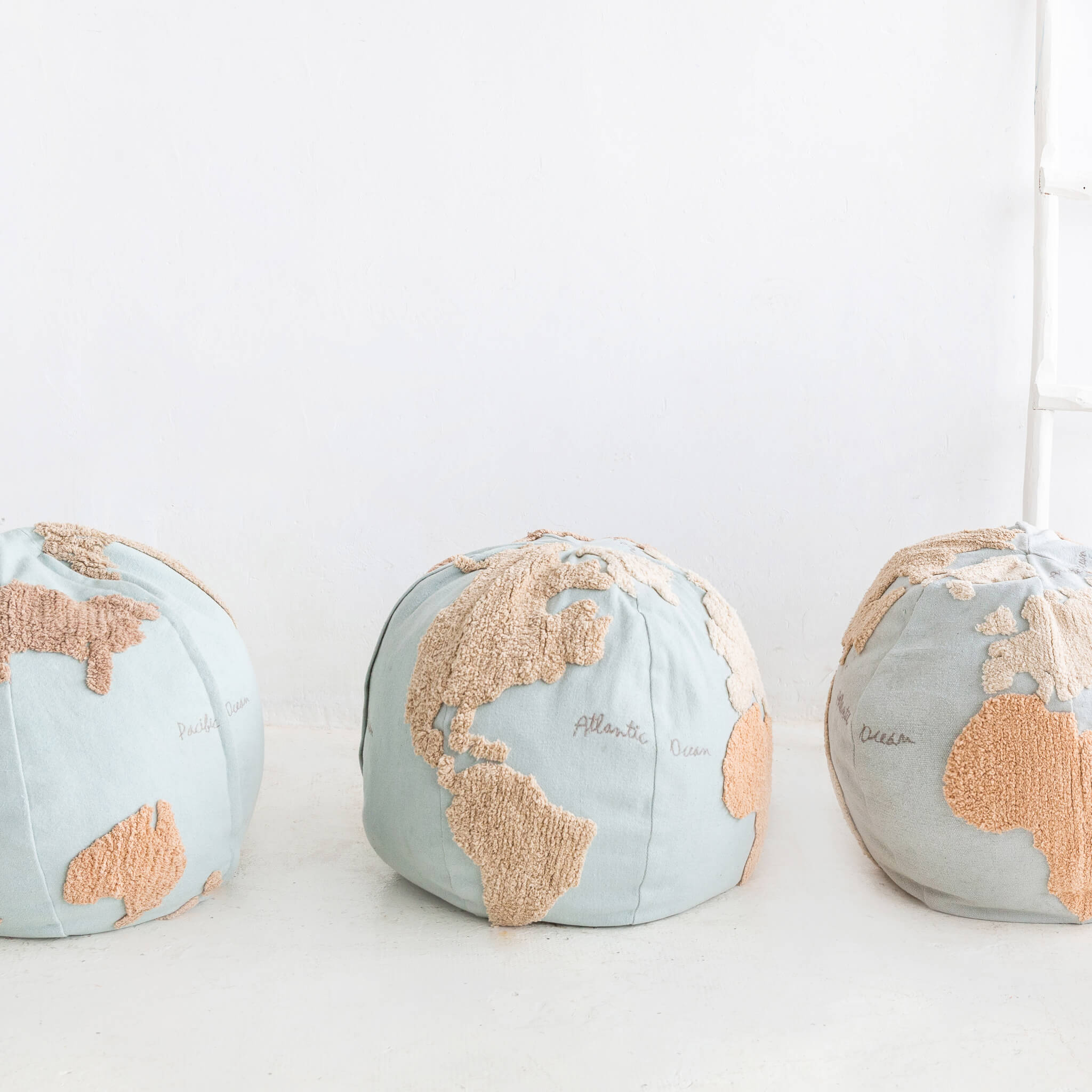 World Map Pouffe
