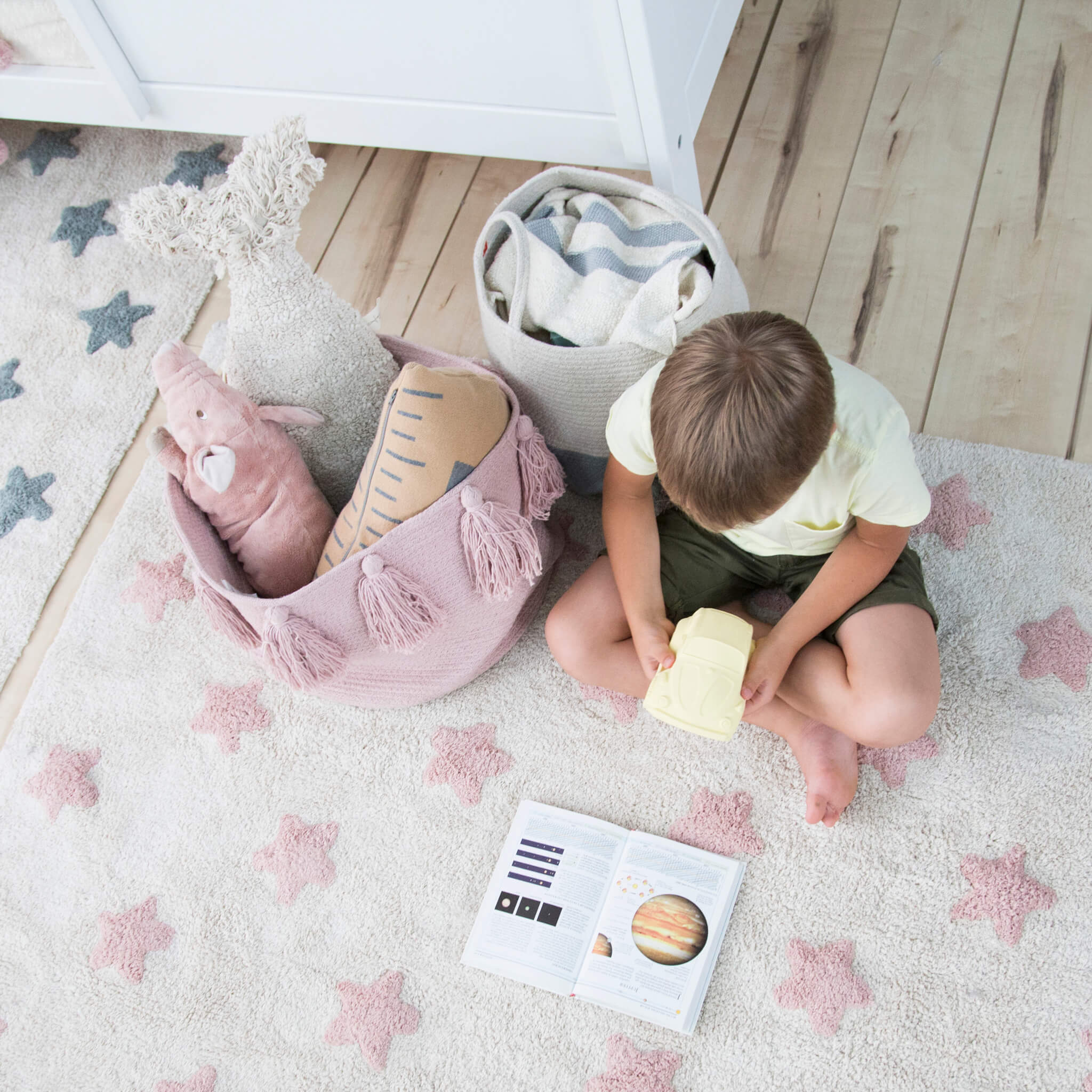 Stars Washable Rug - Vintage Nude