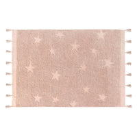 Lorena Canals Vintage Nude Hippy Stars Washable Rug | Oskoe