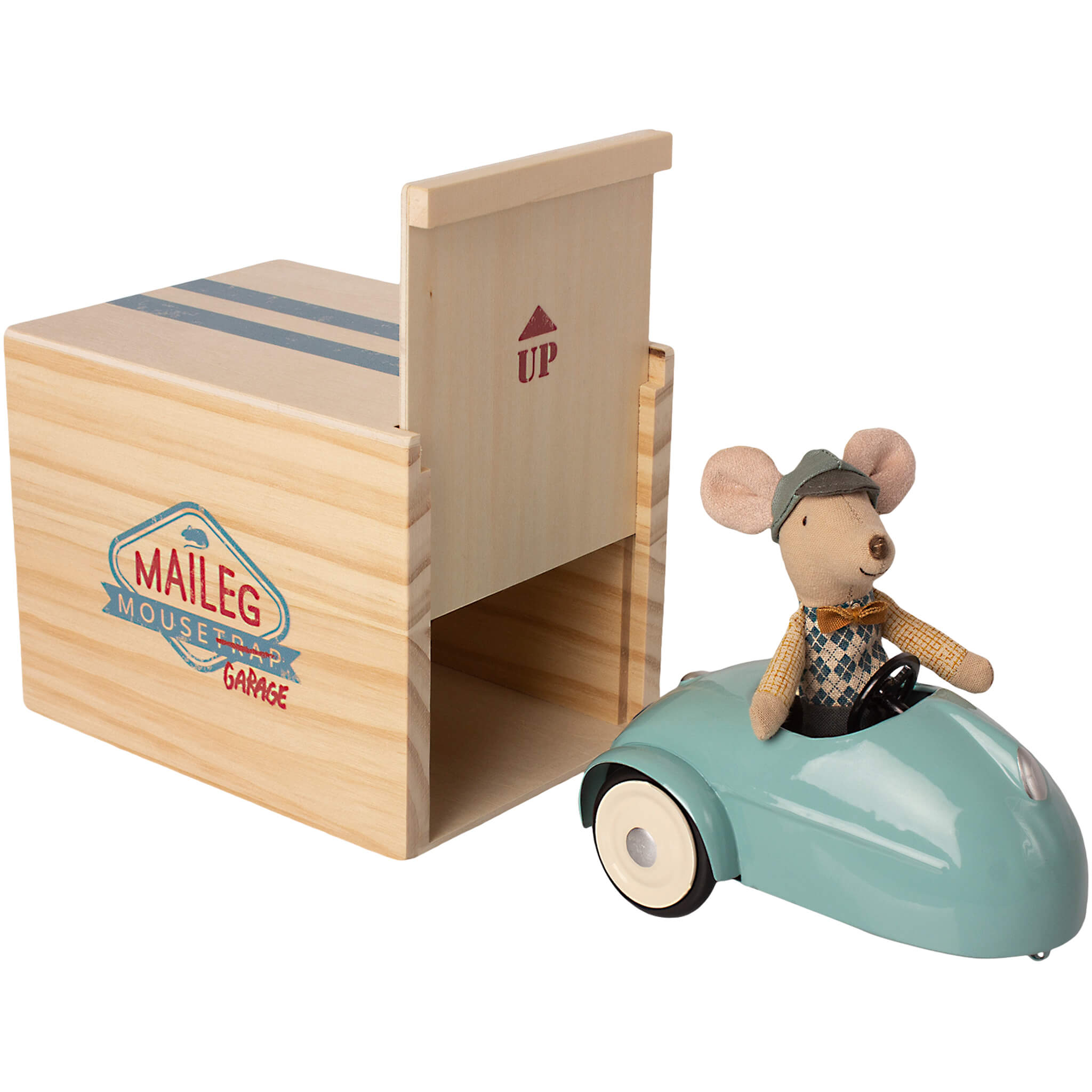 Blue Mouse Car with Garage