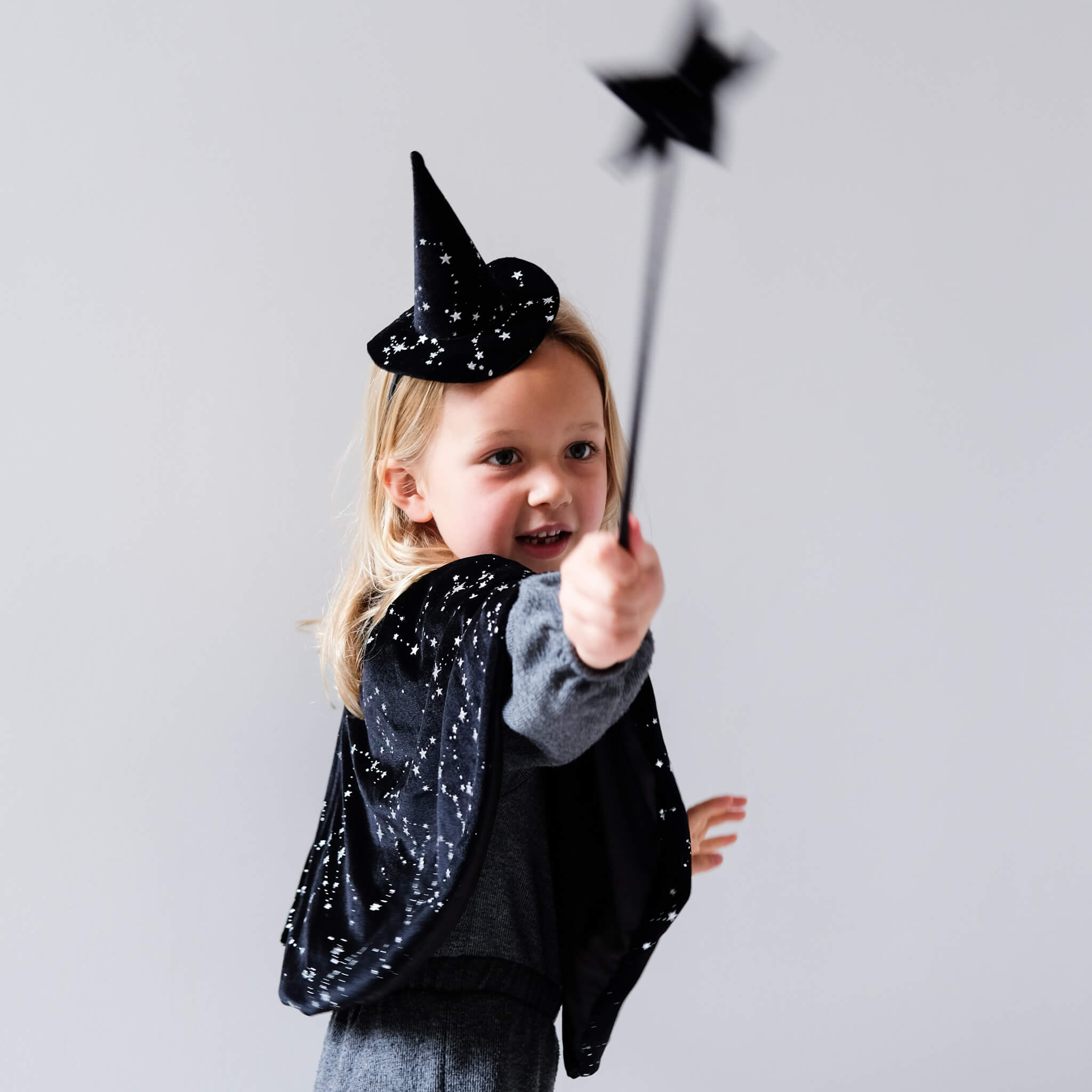 Mimi & Lula Velvet Witches Cape Black
