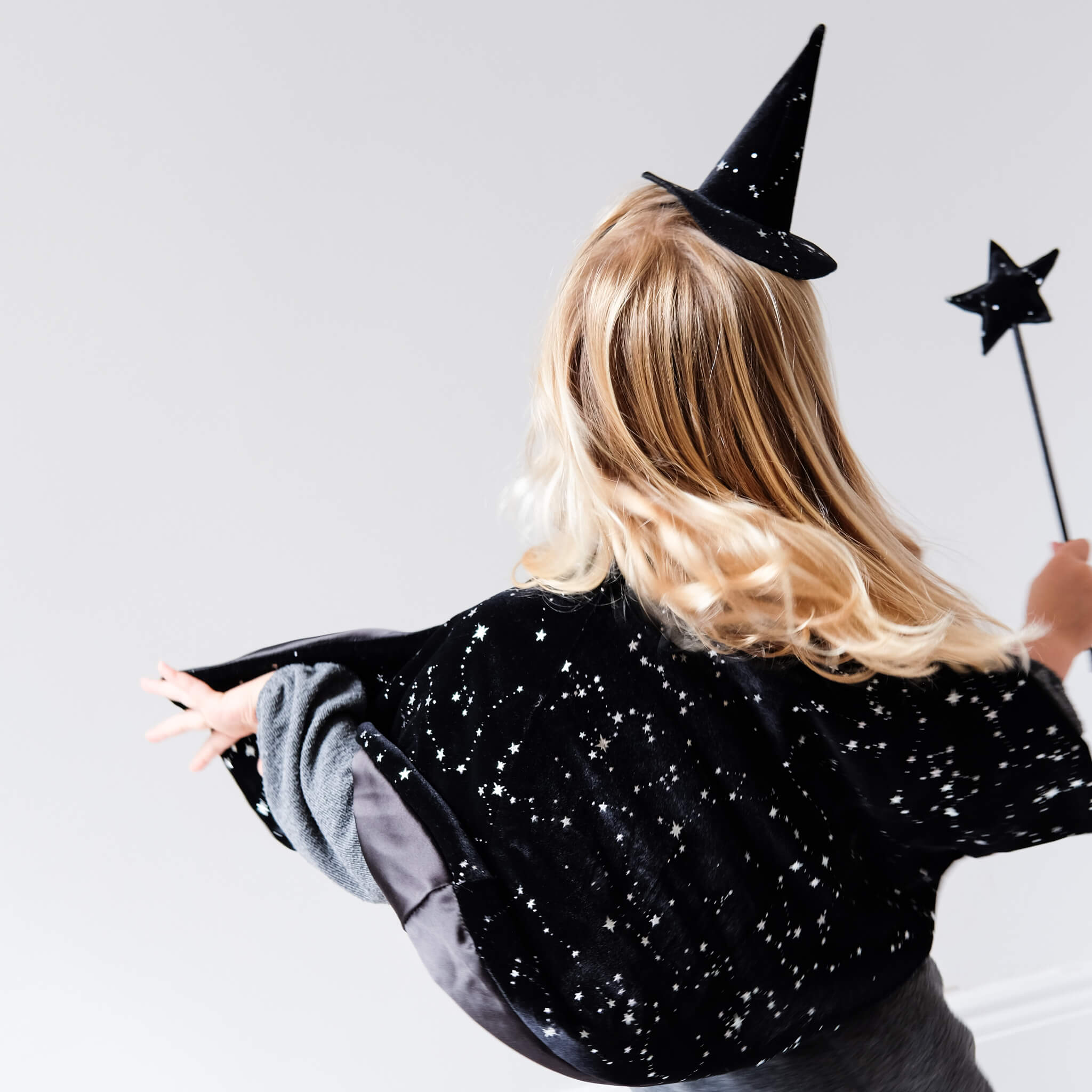 Mimi & Lula Velvet Witches Cape Black