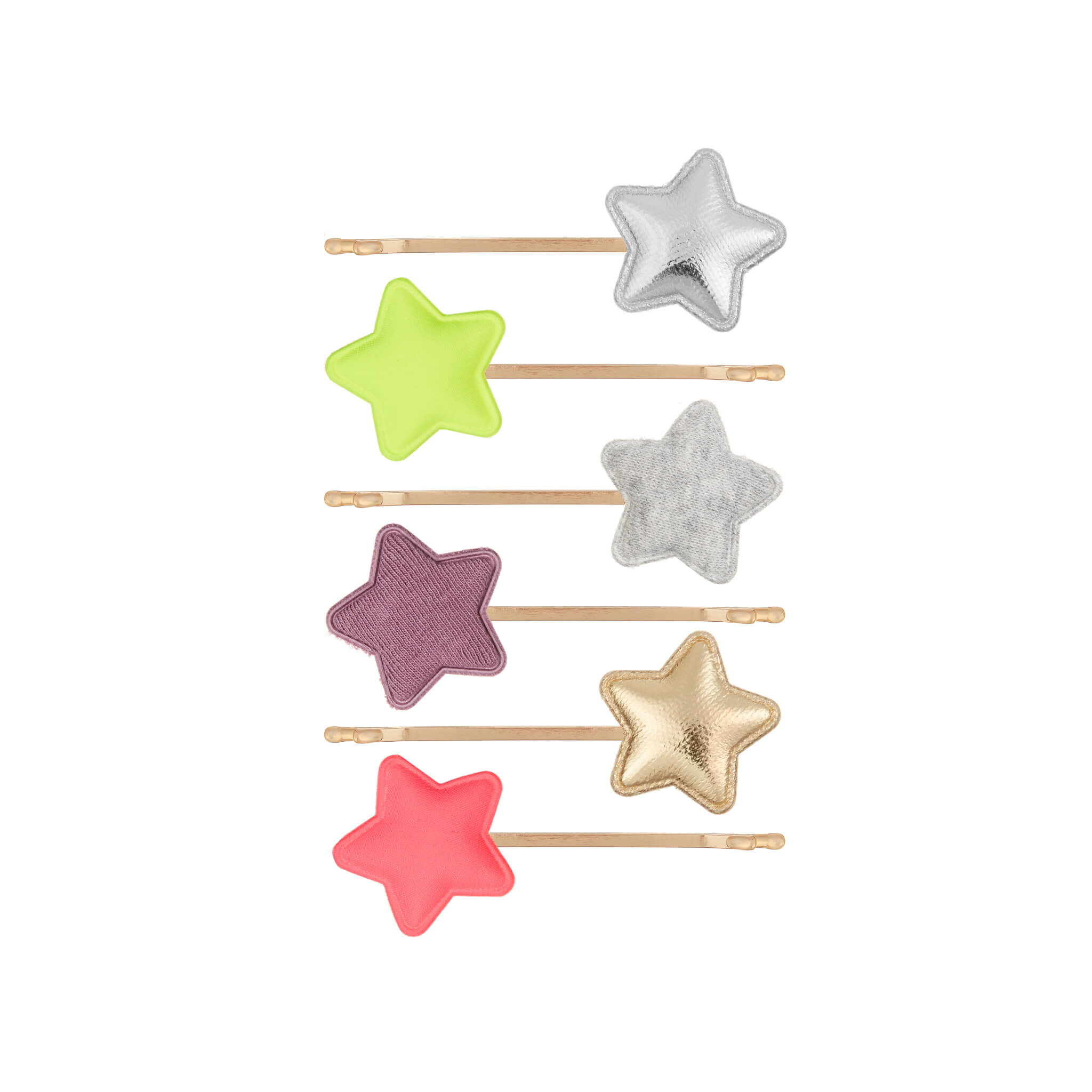 Neon Star Kirby Grips
