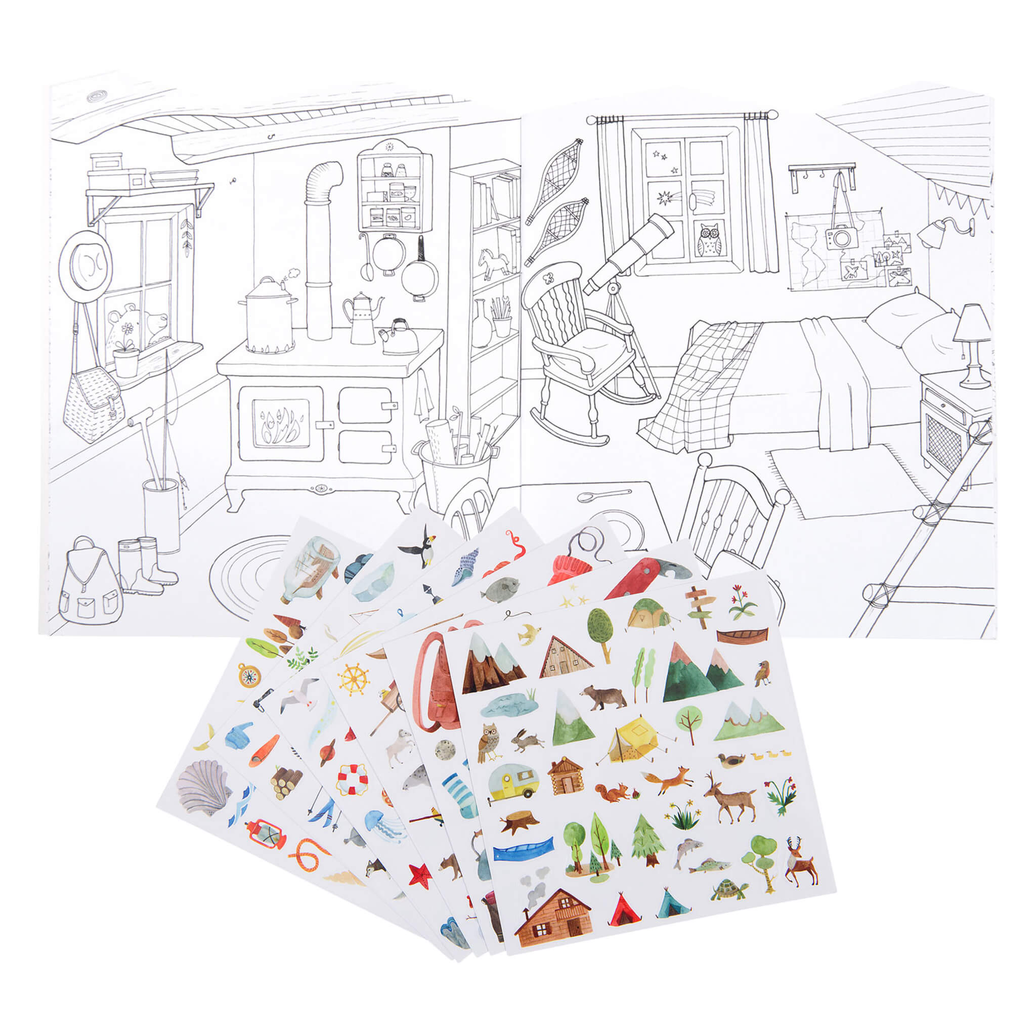 Explorer Colouring & Sticker Book